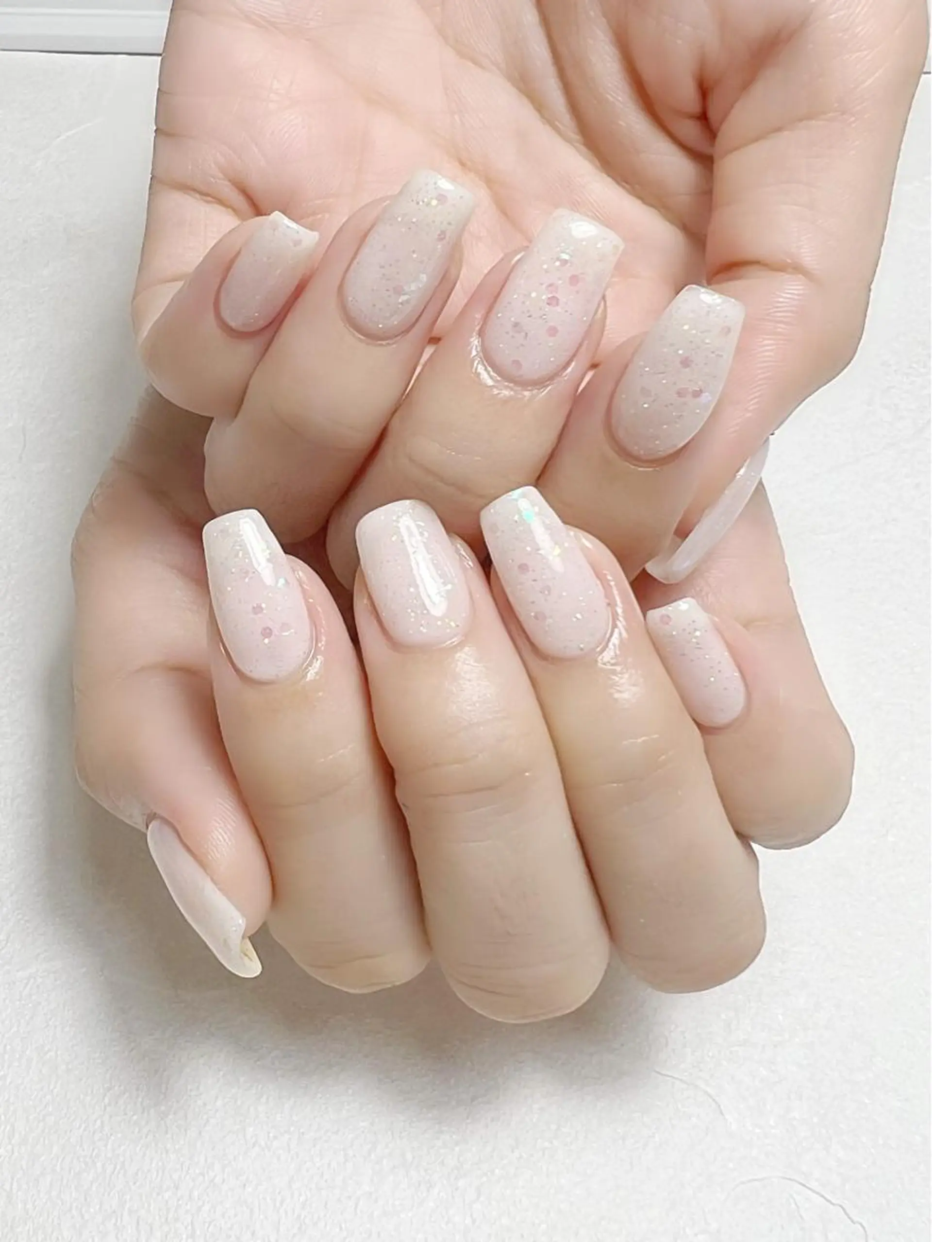 ネイル キラキラネイル オフィスネイル ワンカラーネイル シンプルネイル rouse nail RISATOのネイルデザイン