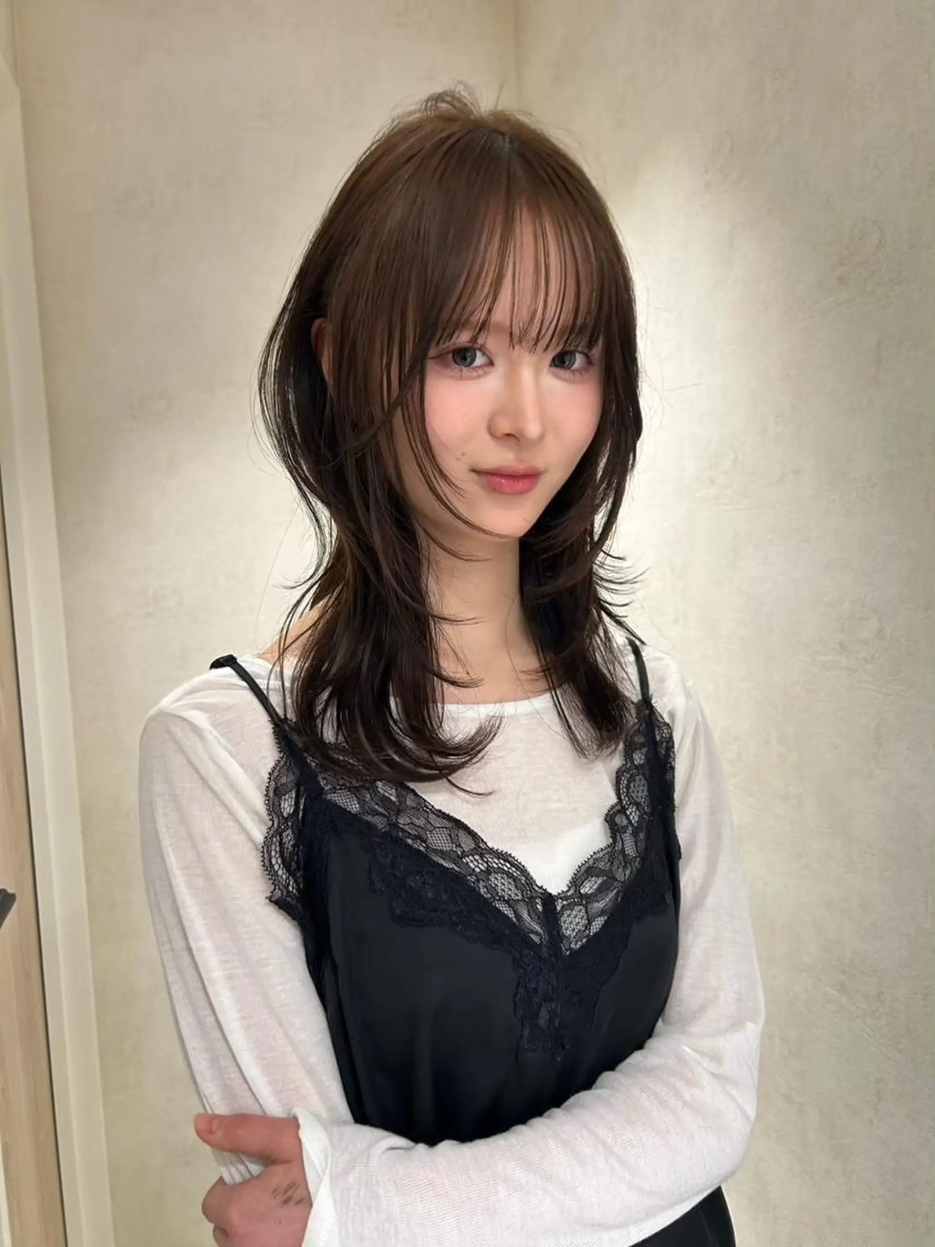 ロング レイヤーカット 小顔カット カラー/レイヤー/ 髪質改善/PAAQのヘアスタイル