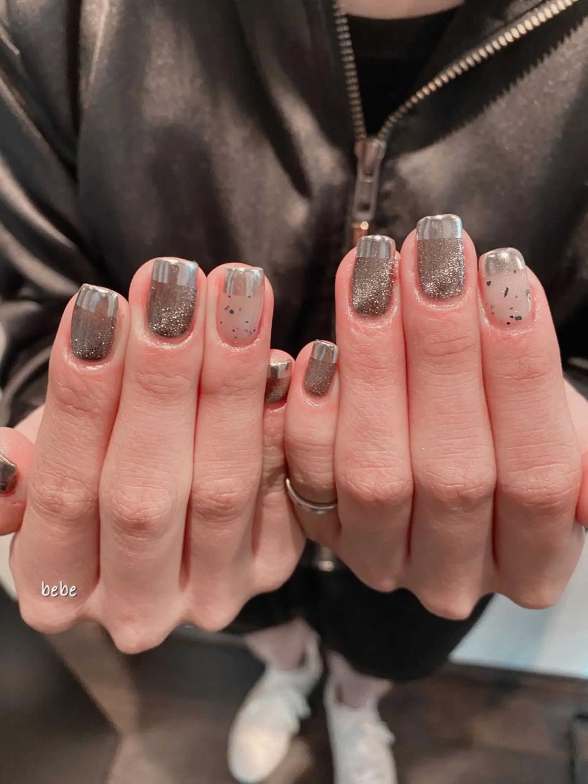 ネイル マグネットネイル ニュアンスネイル ハンドネイル Ann nailのネイルデザイン