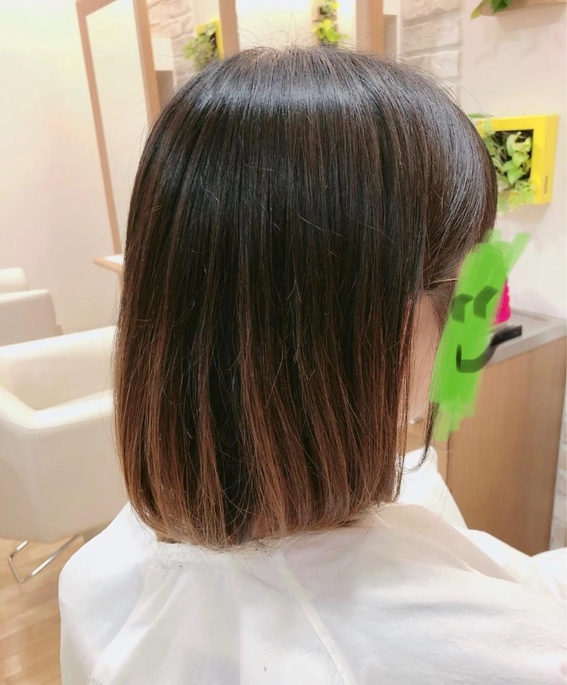 ミディアム ボブ 小鹿理紗 和光市のヘアスタイル