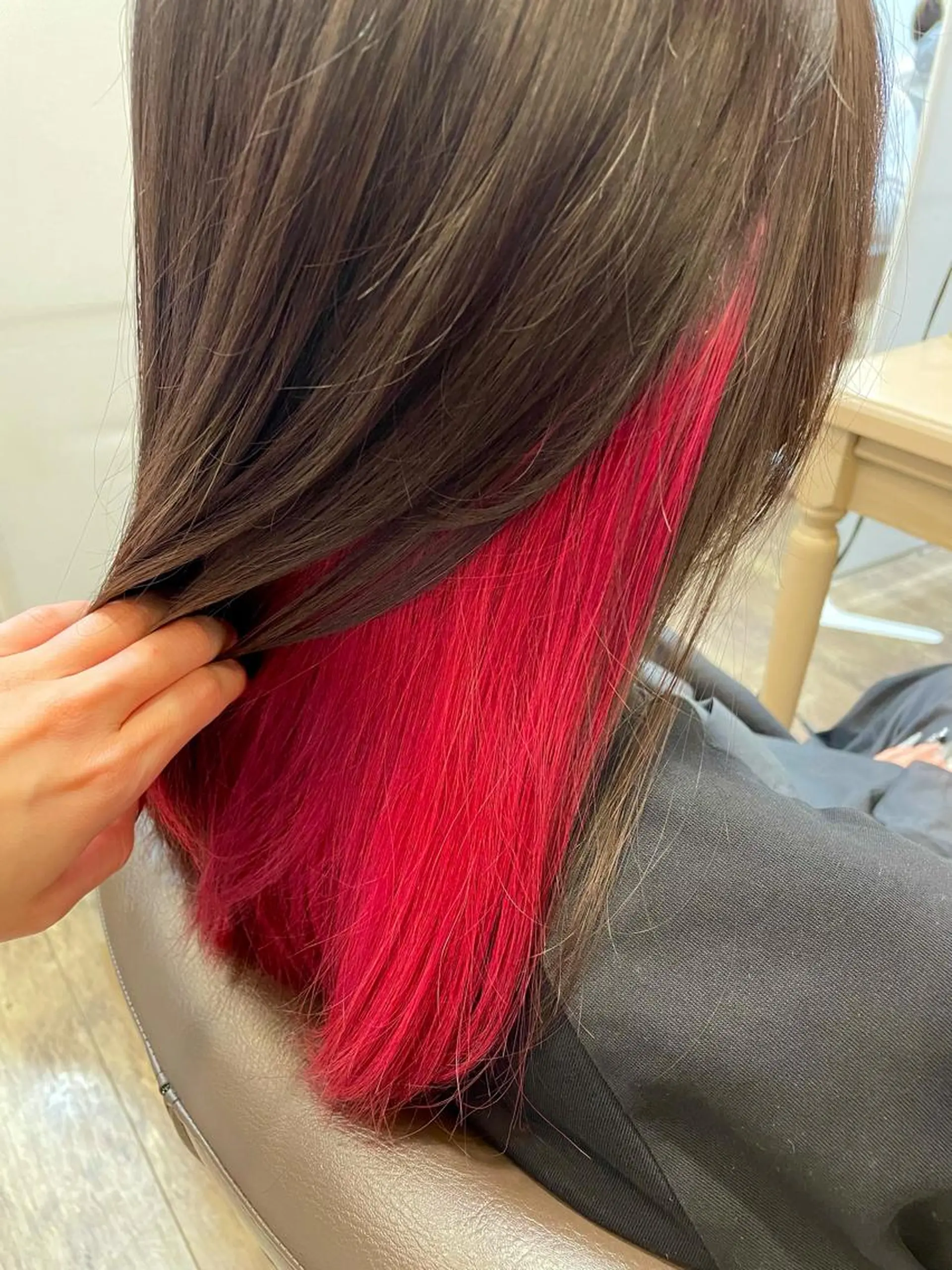 ロング カラー インナーカラー ピンクカラー ヘアカラー トリートメント メンズパーマ🌀/ 中村郁未のヘアスタイル