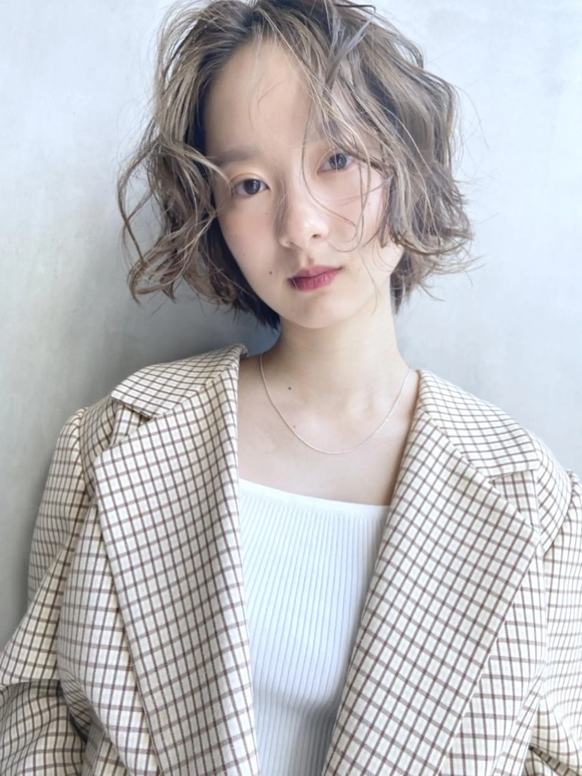 ミディアム カラー パーマ ヘアアレンジ ボブ ITbyALBUM 浦和店のヘアスタイル