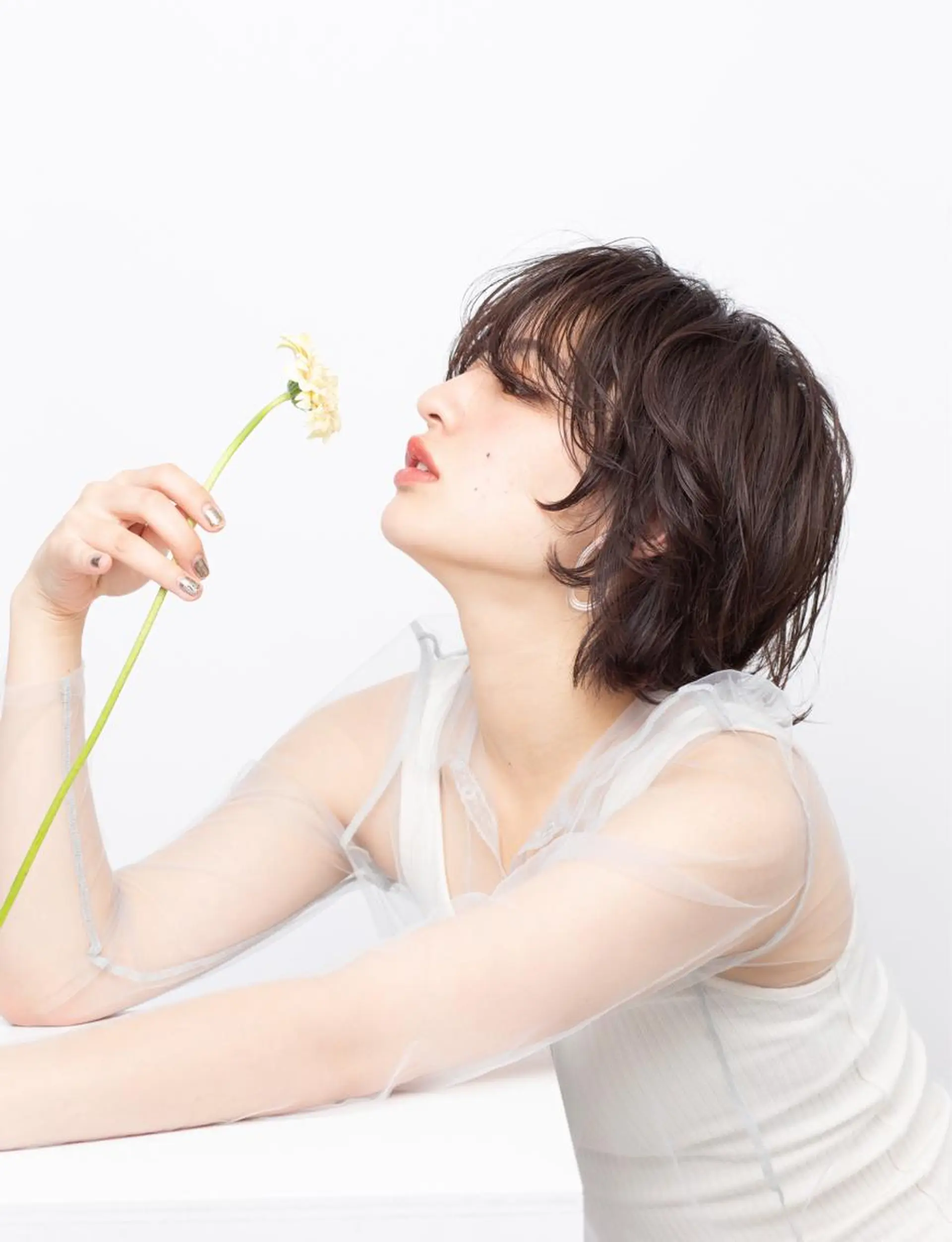 パーマ カット パーマ hoNua. 栄/透明感カラーのヘアスタイル