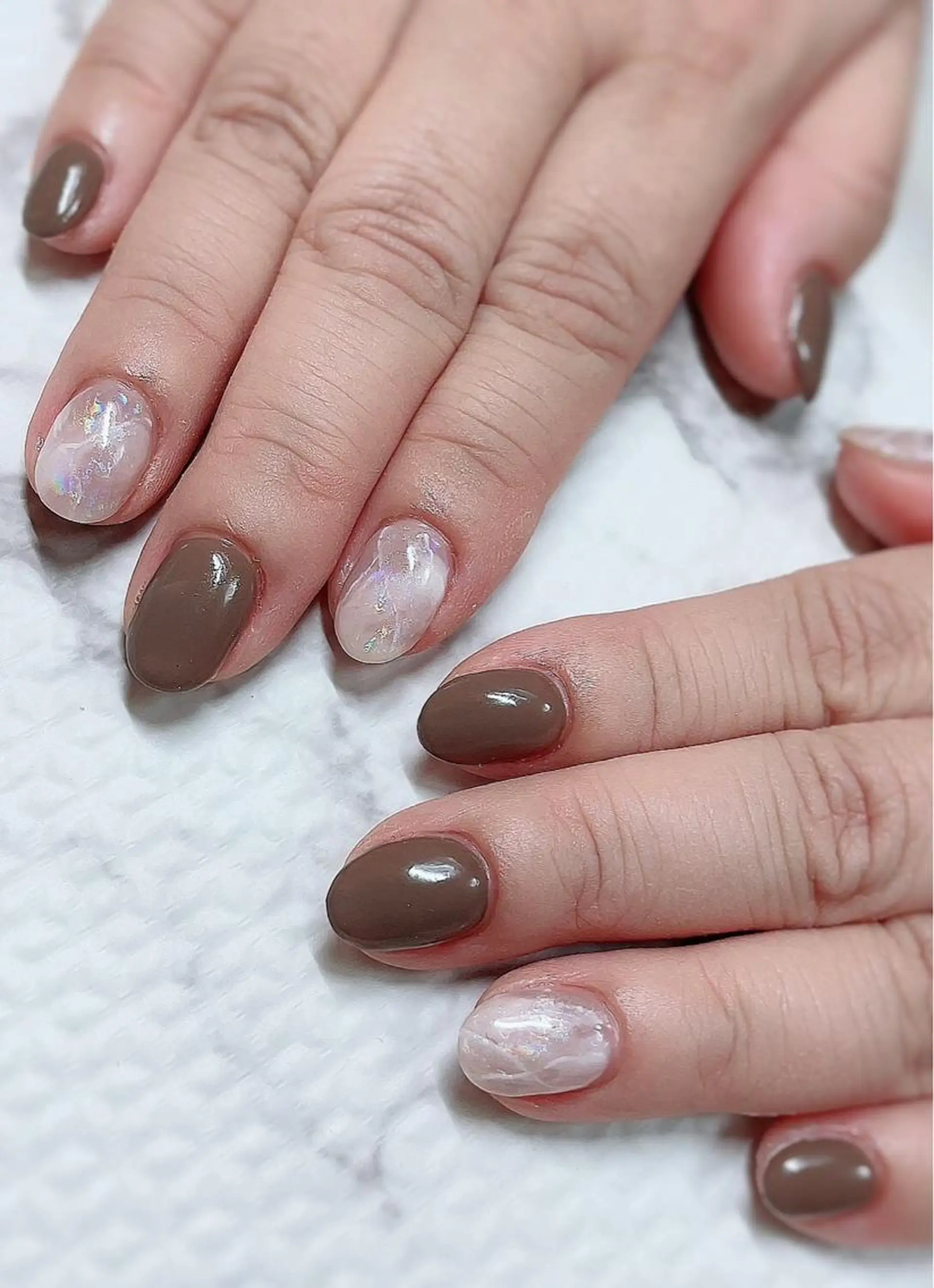 ネイル アニマル柄 べっ甲ネイル フットネイル グリーン オフィスネイル Lily Roseスタッフ一同のマツエク・マツパデザイン