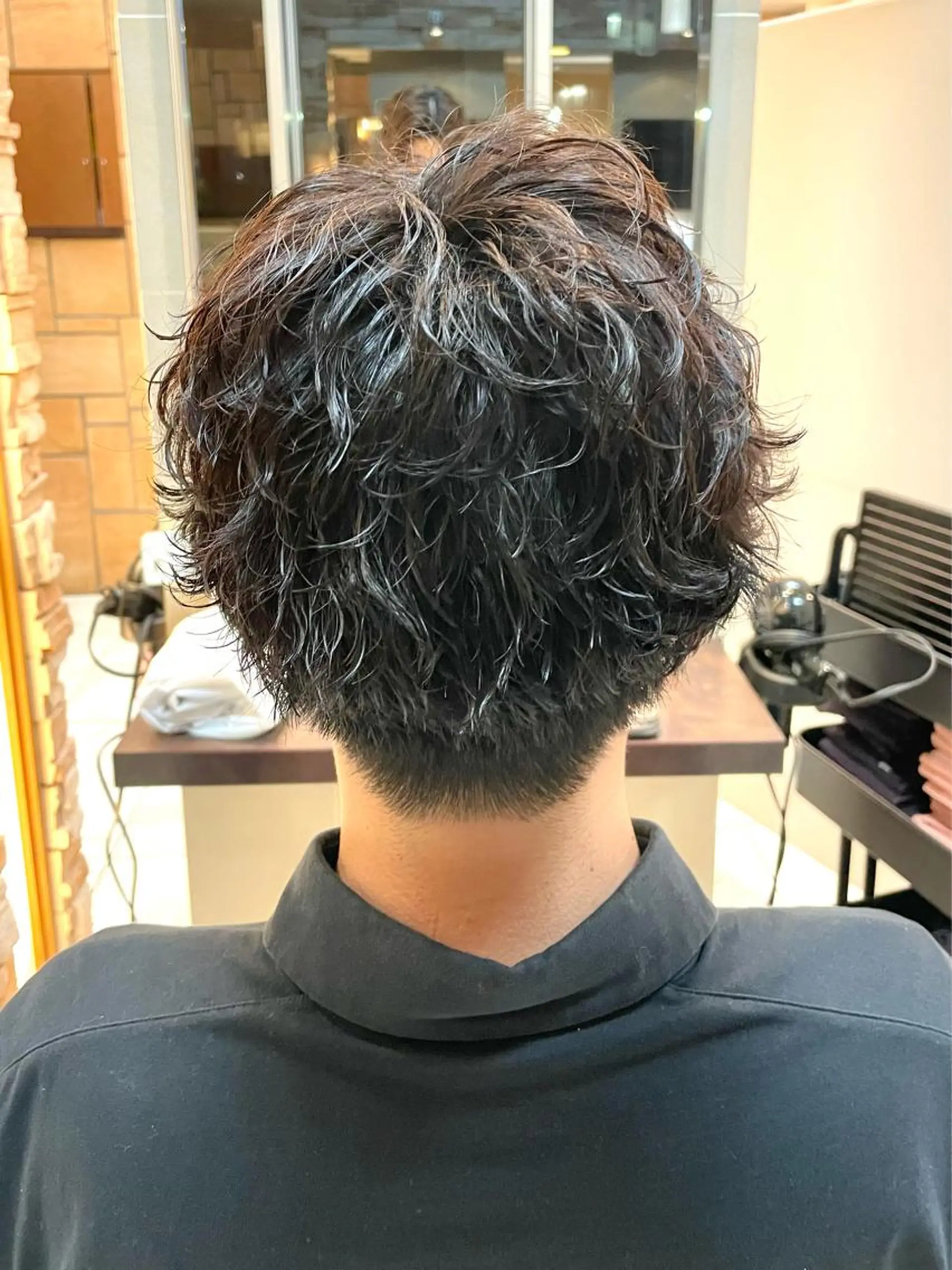 ショート カット パーマ 新籾 尚哉のヘアスタイル