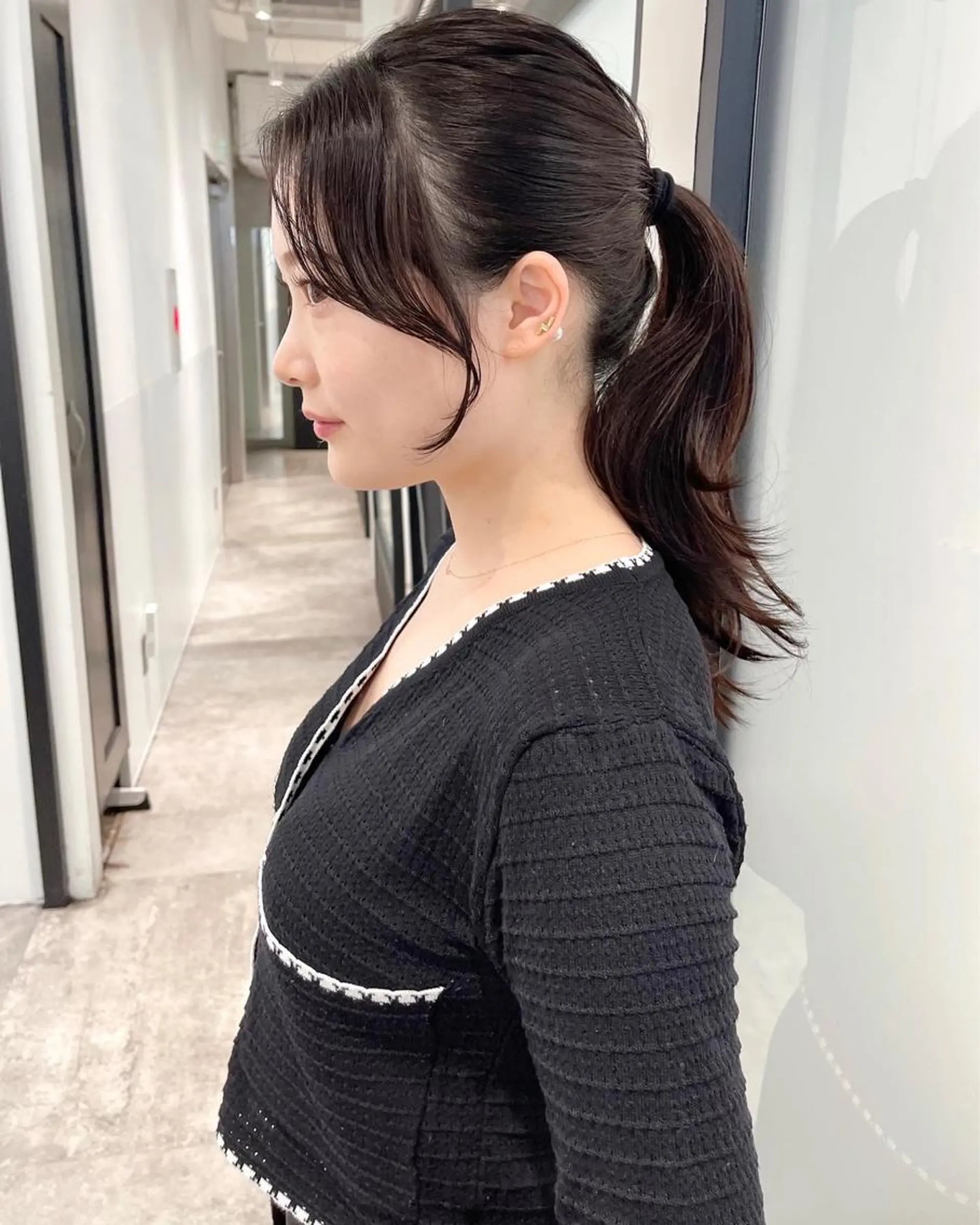 セミロング 韓国風ヘア レイヤーカット カット ヘアカラー トリートメント 韓国レイヤーカット 髪質改善▫️水野有真のヘアスタイル