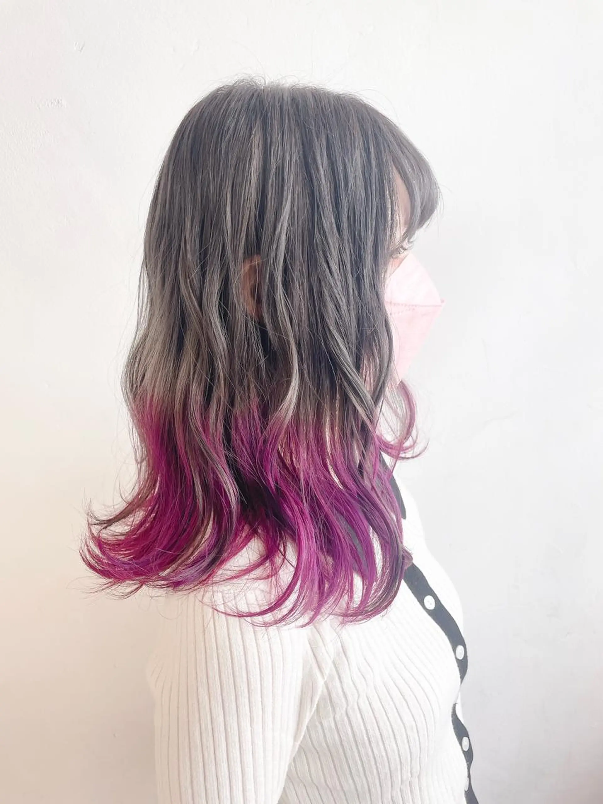 ミディアム カラー バレイヤージュ ブリーチ ケアブリーチ ダークグレー ダブルカラー ヘアカラー トリートメント Lilith所属・デザインカラー 髪質改善Lilithのその他イメージ