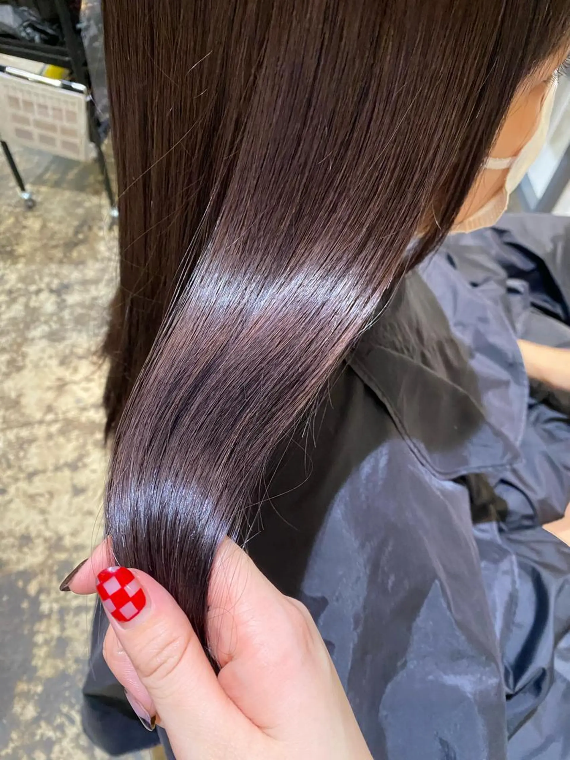 ロング カラー マンツーマン女性 美容師 奏のヘアスタイル