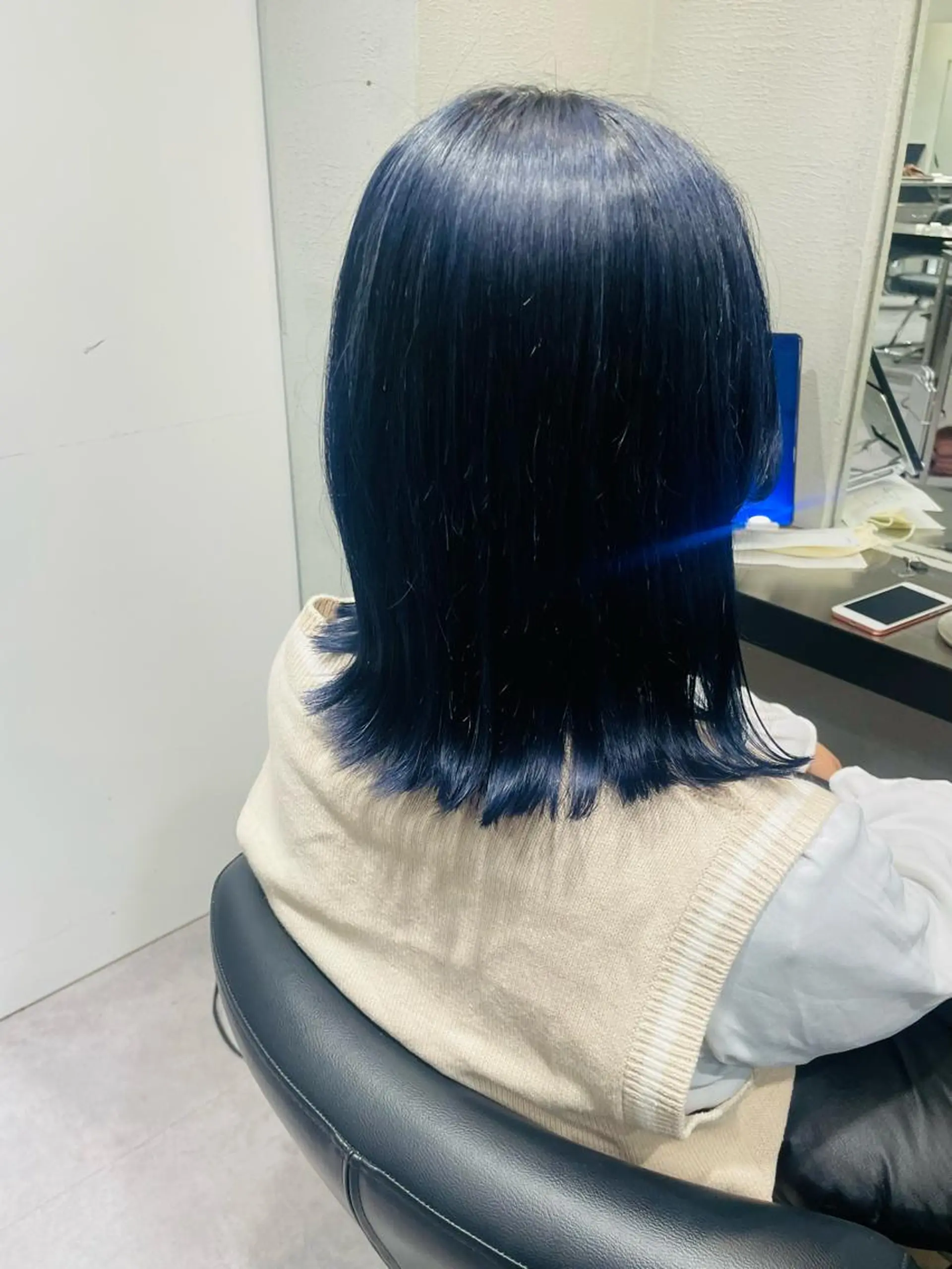 ミディアム カラー ネイビーカラー パープルカラー 🌈ウルトワ水素 髪質改善naru🌈のヘアスタイル