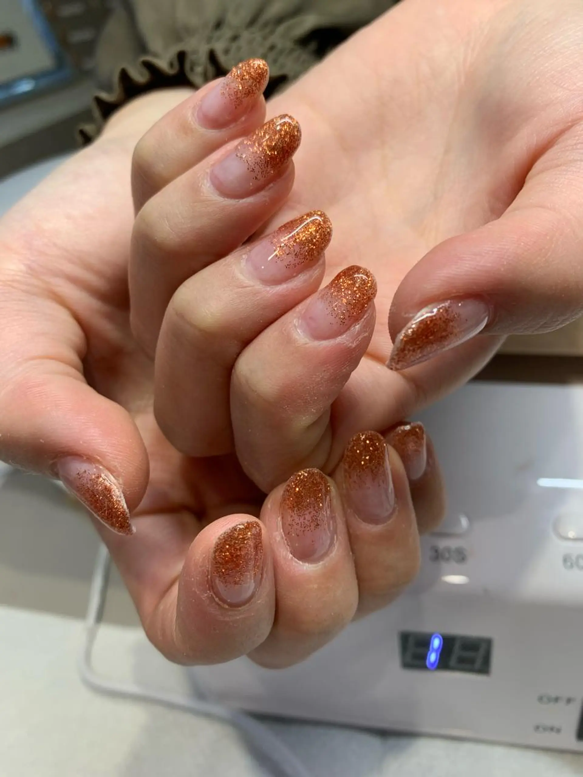 ネイル グラデーション ラメ(グリッター) ラメグラデーション coconailミユ 🎀のネイルデザイン