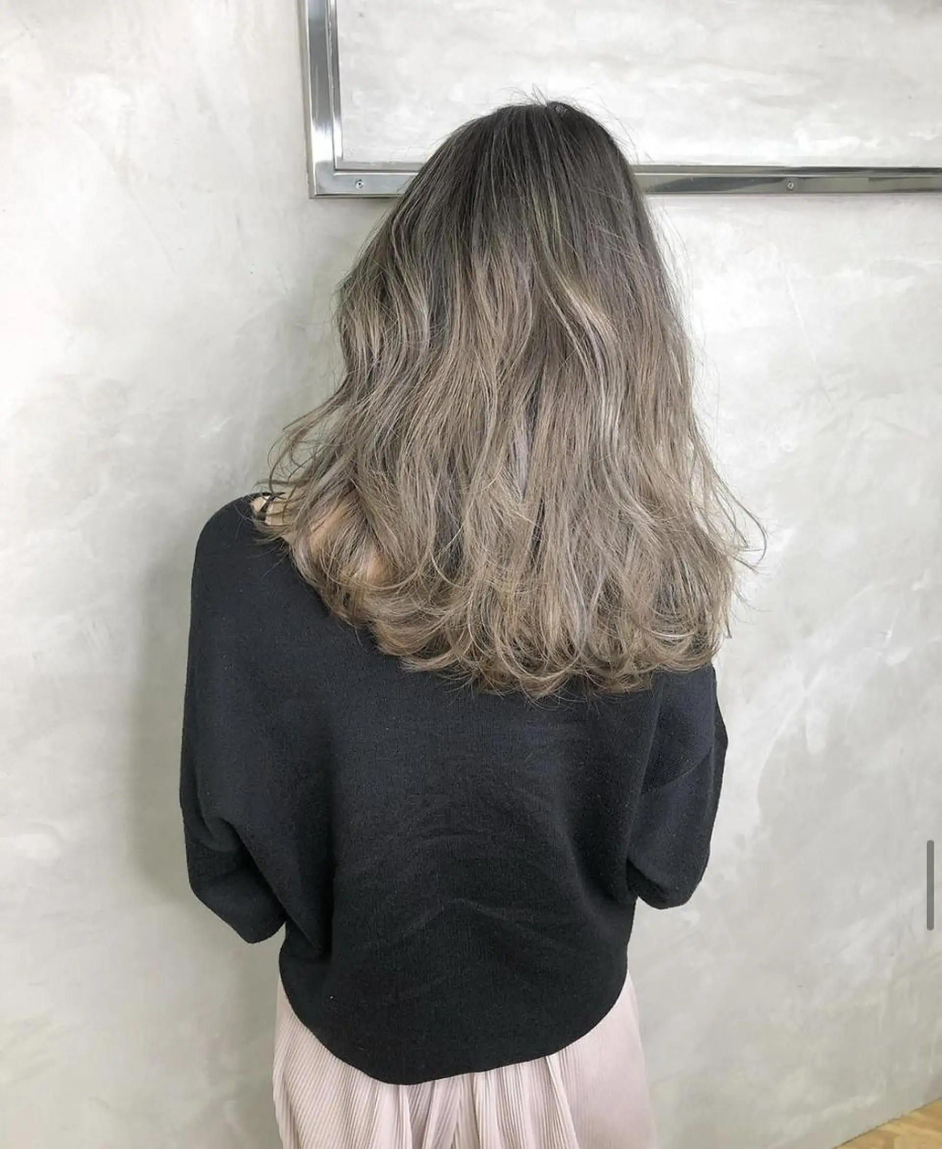 セミロング カラー アディクシーカラー 透明感カラー イルミナカラー ANGELICA 天理店のヘアスタイル