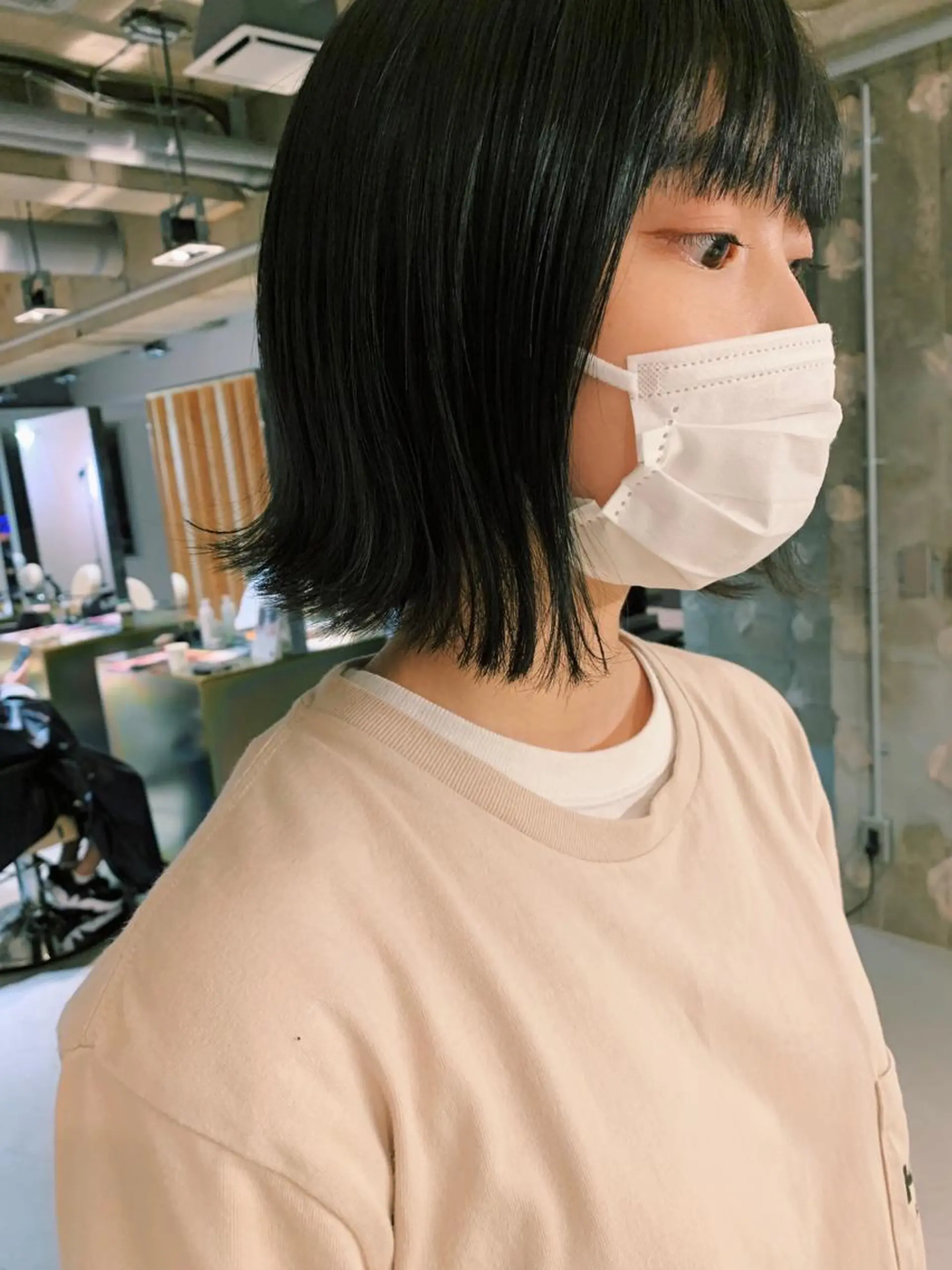 ショート 切りっぱなしボブ ボブ tension 【テンション】のヘアスタイル