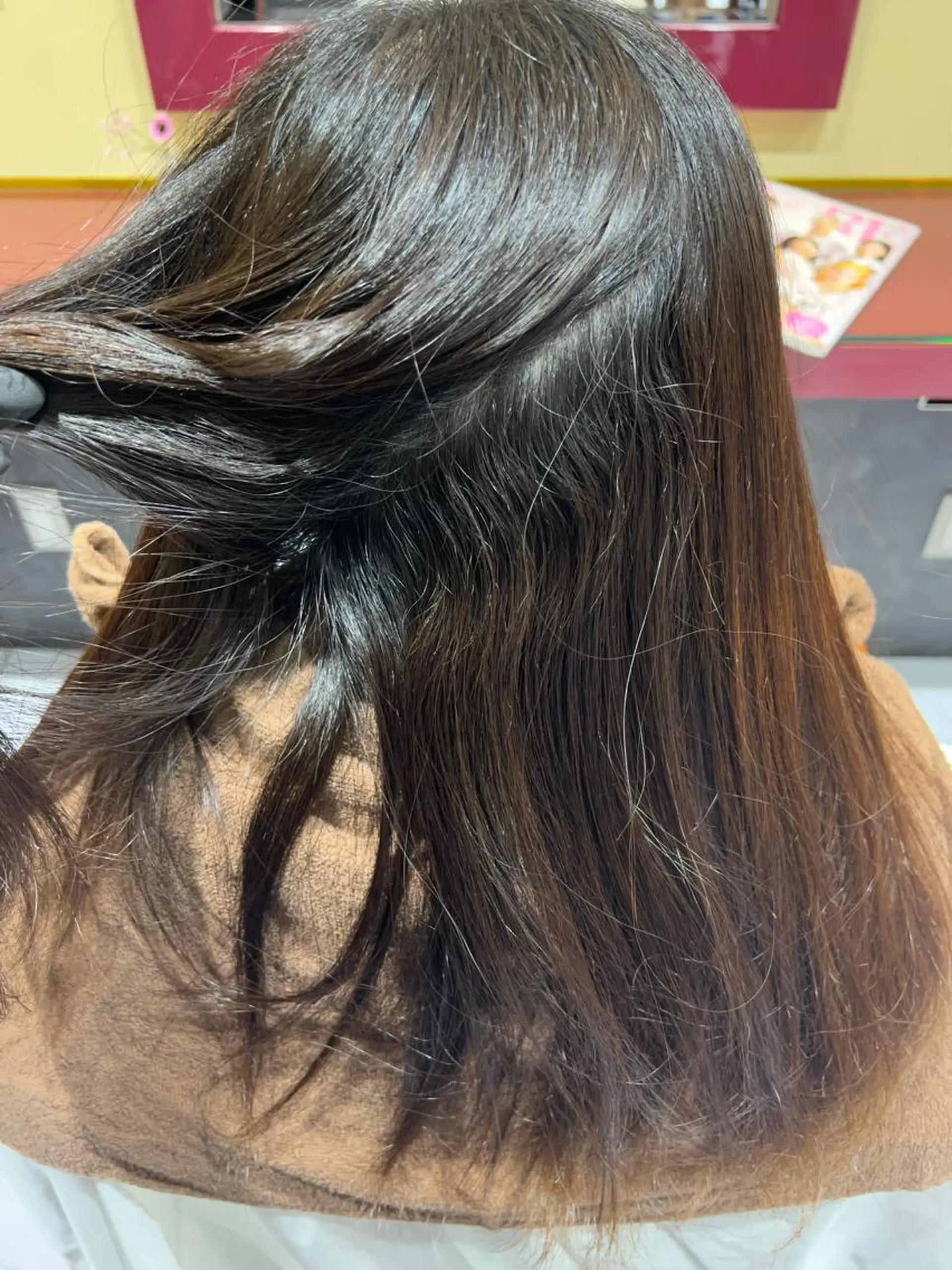 パーマ ストレートパーマ ツヤ髪🫧似合わせ ✨あんどうゆうかのヘアスタイル