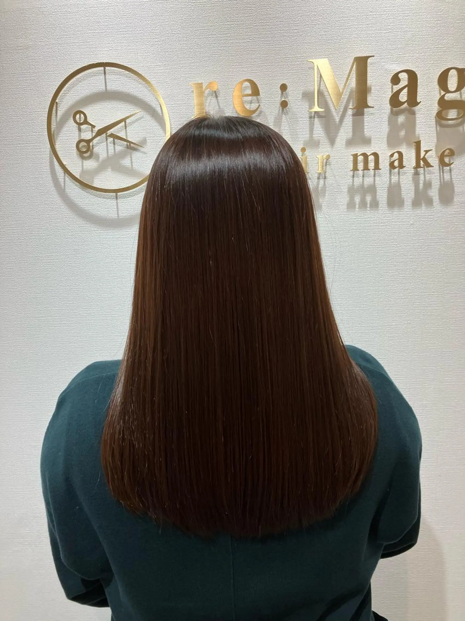 セミロング カラー キッズ カット ヘアカラー トリートメント 横浜関内髪質改善 re:Magoのヘアスタイル