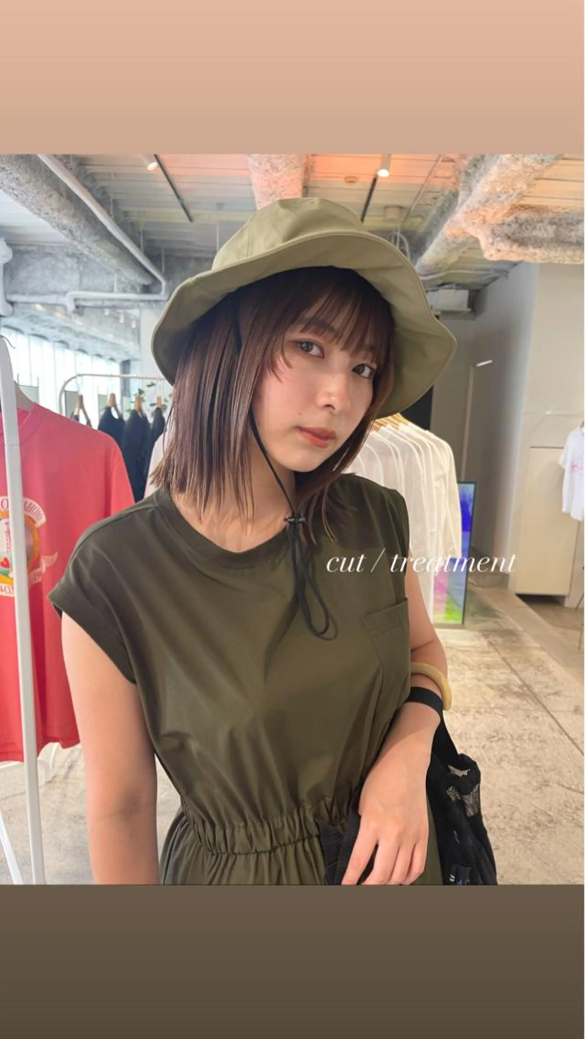 ミディアム カラー oma　袮次金 鈴香のヘアスタイル