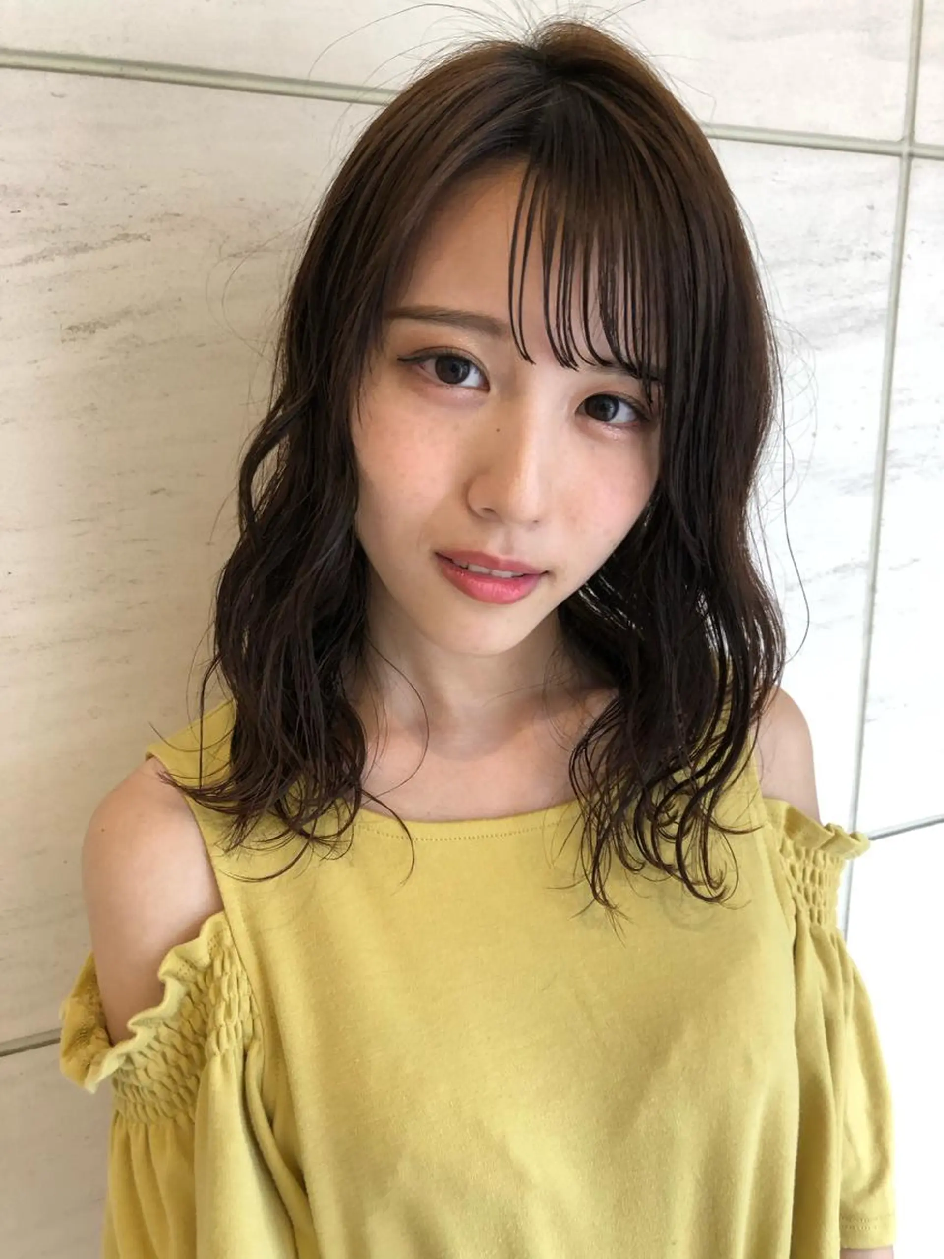 ミディアム カット ヘアカラー トリートメント 代表山口ひな 髪質改善のプロのヘアスタイル