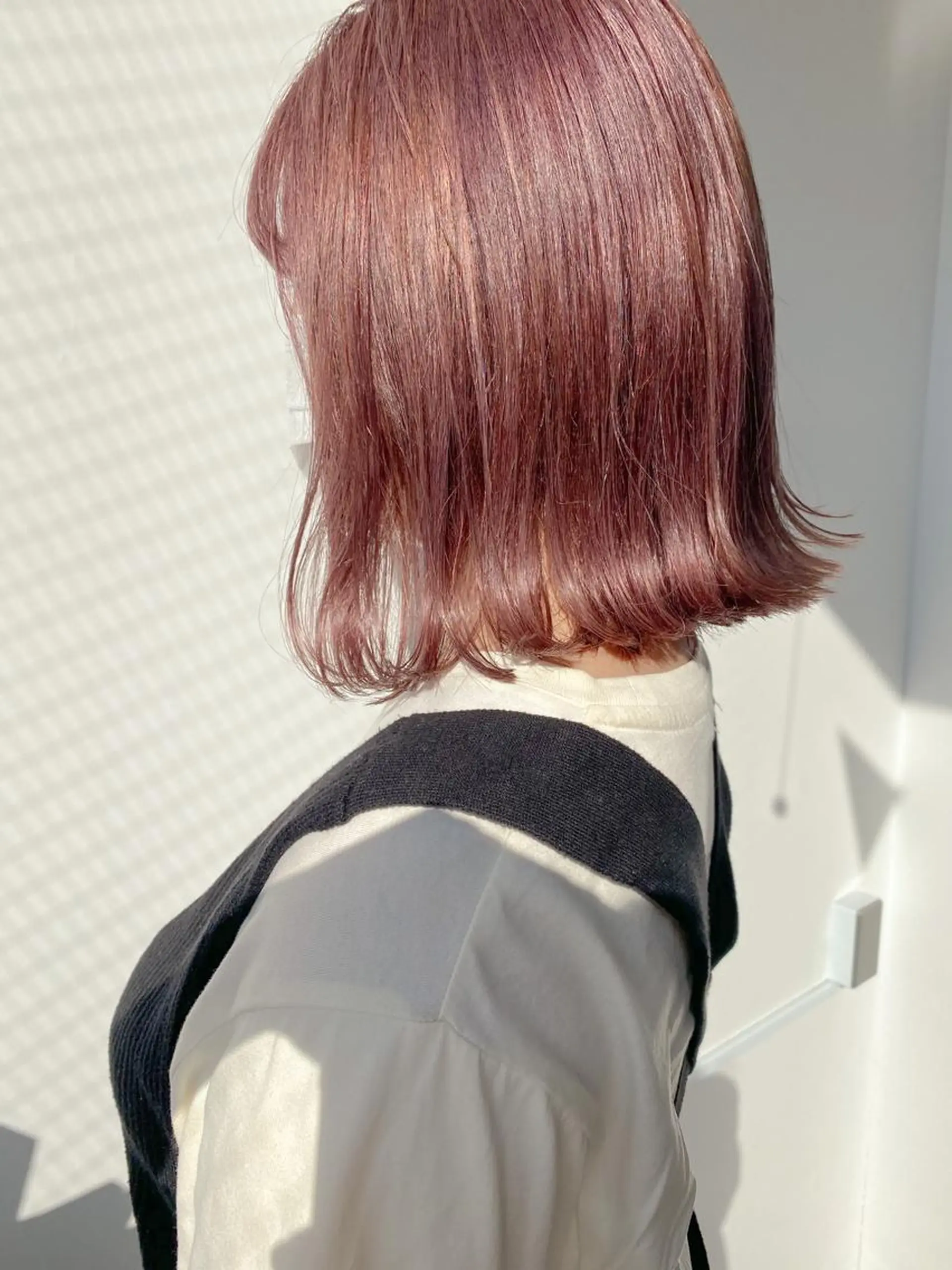 ミディアム 切りっぱなしロブ fit stand /HIIRAGIのヘアスタイル