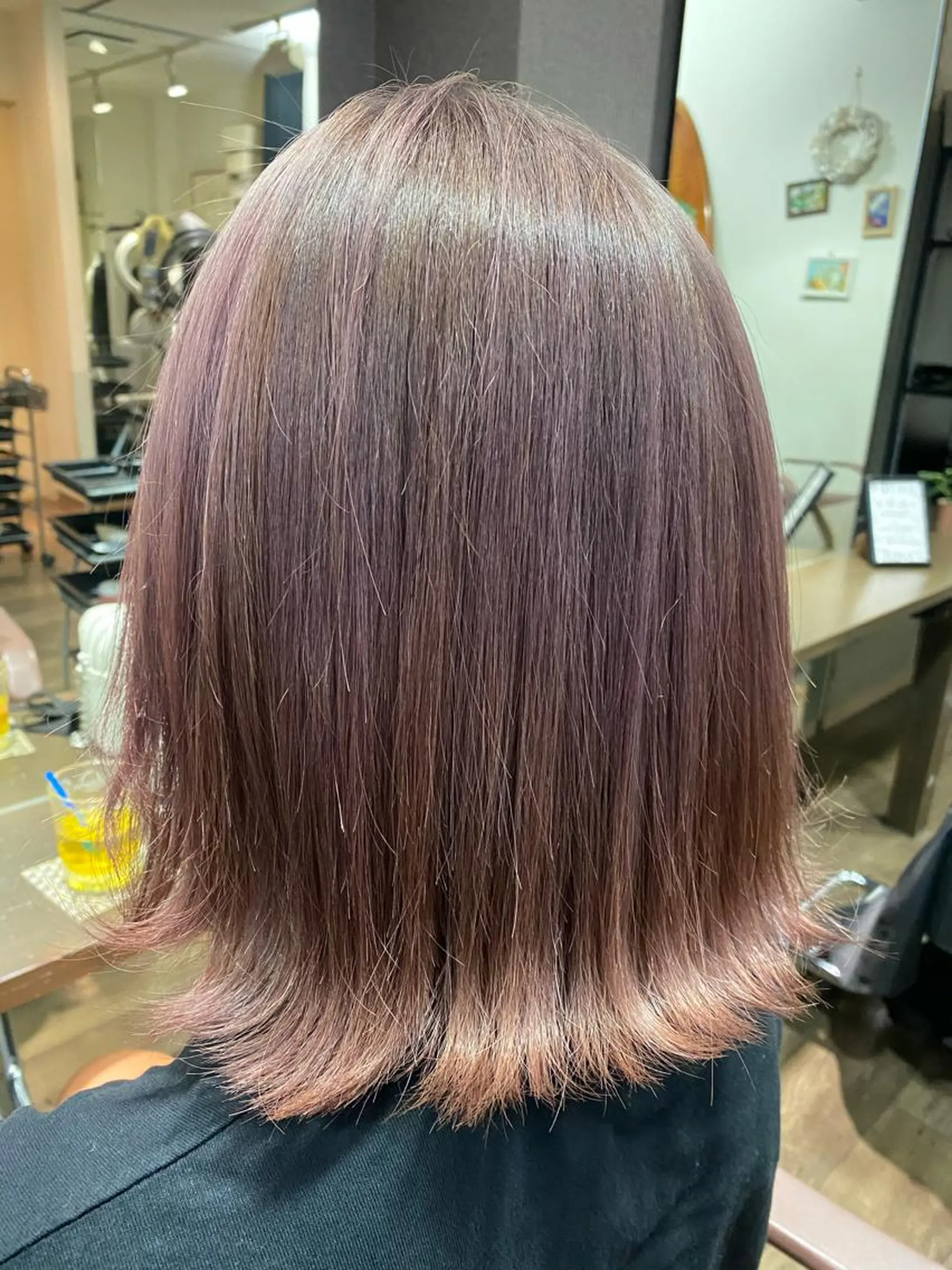 ミディアム カラー カット ヘアカラー トリートメント pep natsumiのヘアスタイル