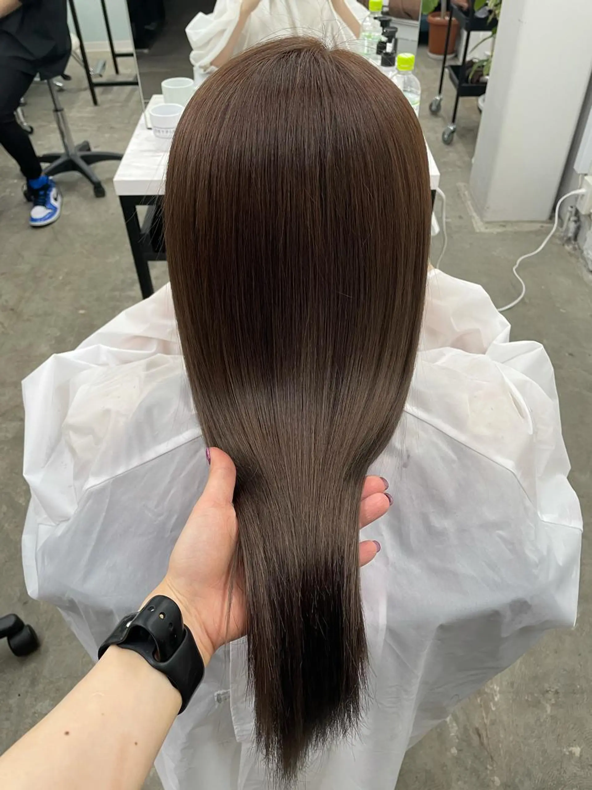 ロング カラー シールエクステ バレイヤージュ ミストバング ダブルカラー  フェイスフレーミング ヘアカラー トリートメント ヘッドスパ 🧡艶髪ちゅるん髪 🫧🧡YUKI❄️のヘアスタイル