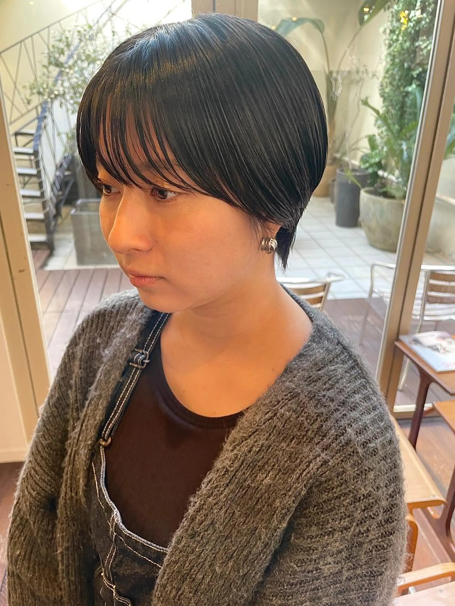 ショート ショートヘア 抜け感ボブ×パーマ ｜kazaneのヘアスタイル