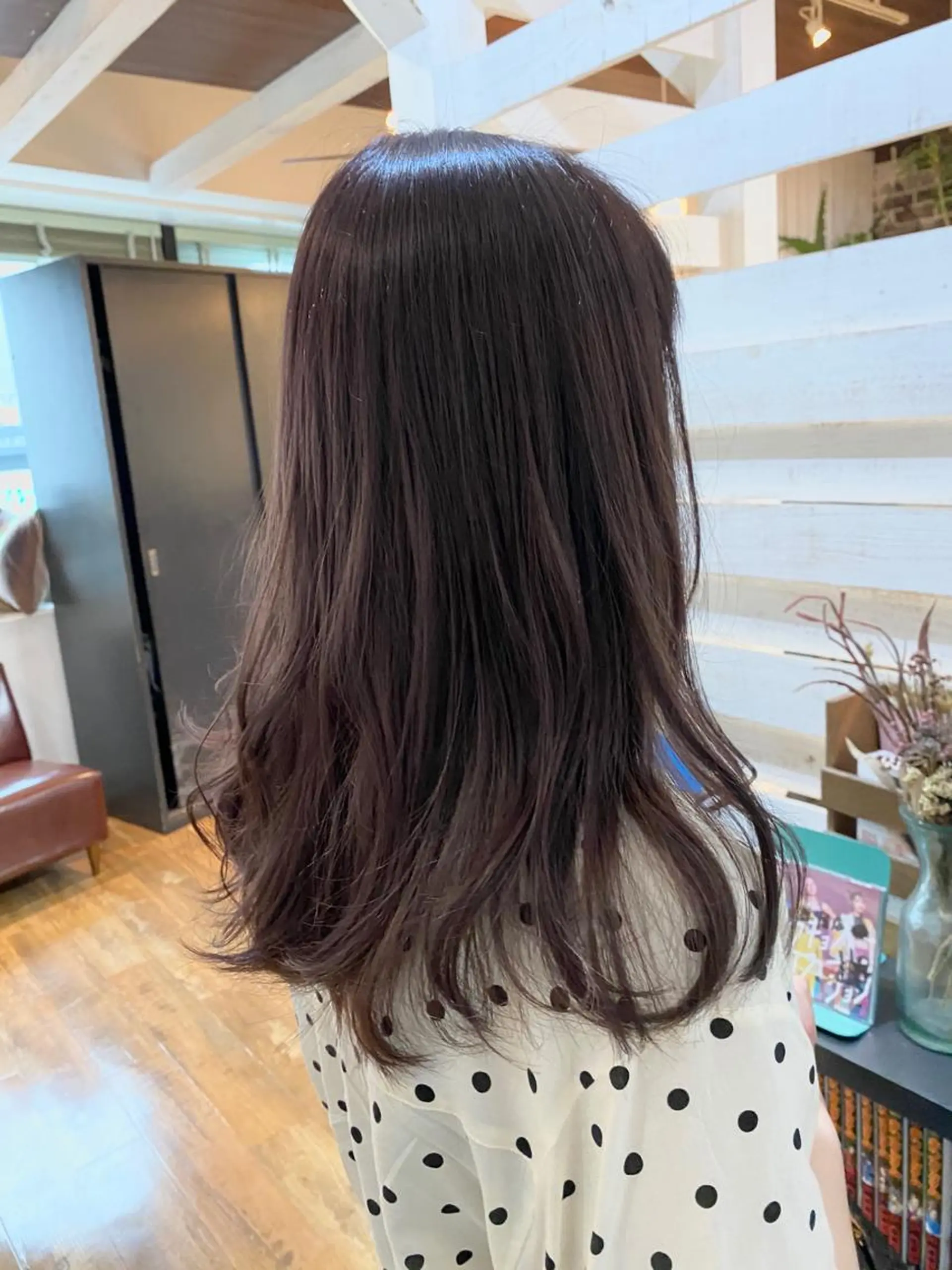 セミロング カット 縮毛矯正 吉原 みえのヘアスタイル