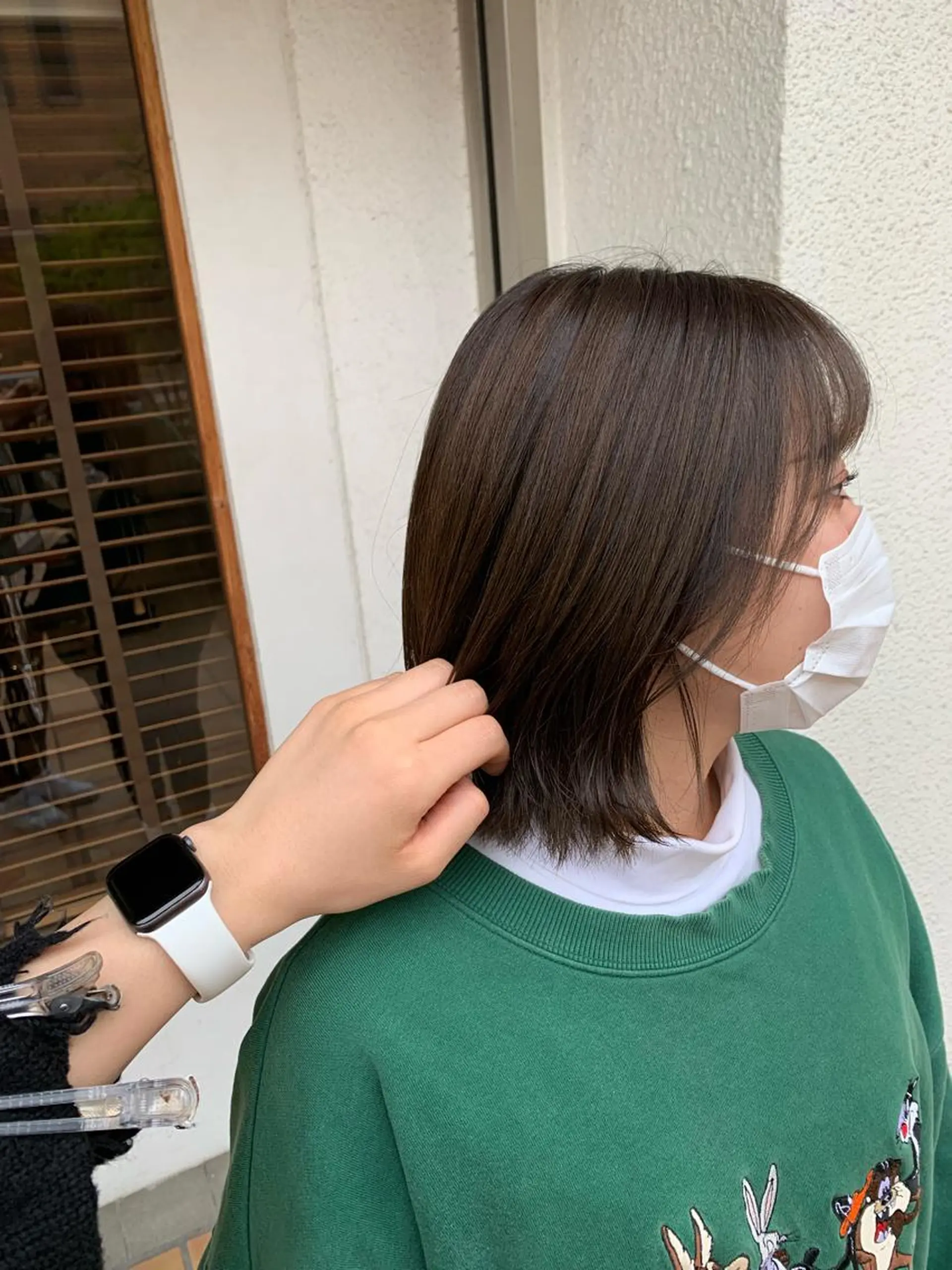 ミディアム カラー ヘアアレンジ カット ヘアカラー トリートメント ヘッドスパ putri 川邉 優花のヘアスタイル