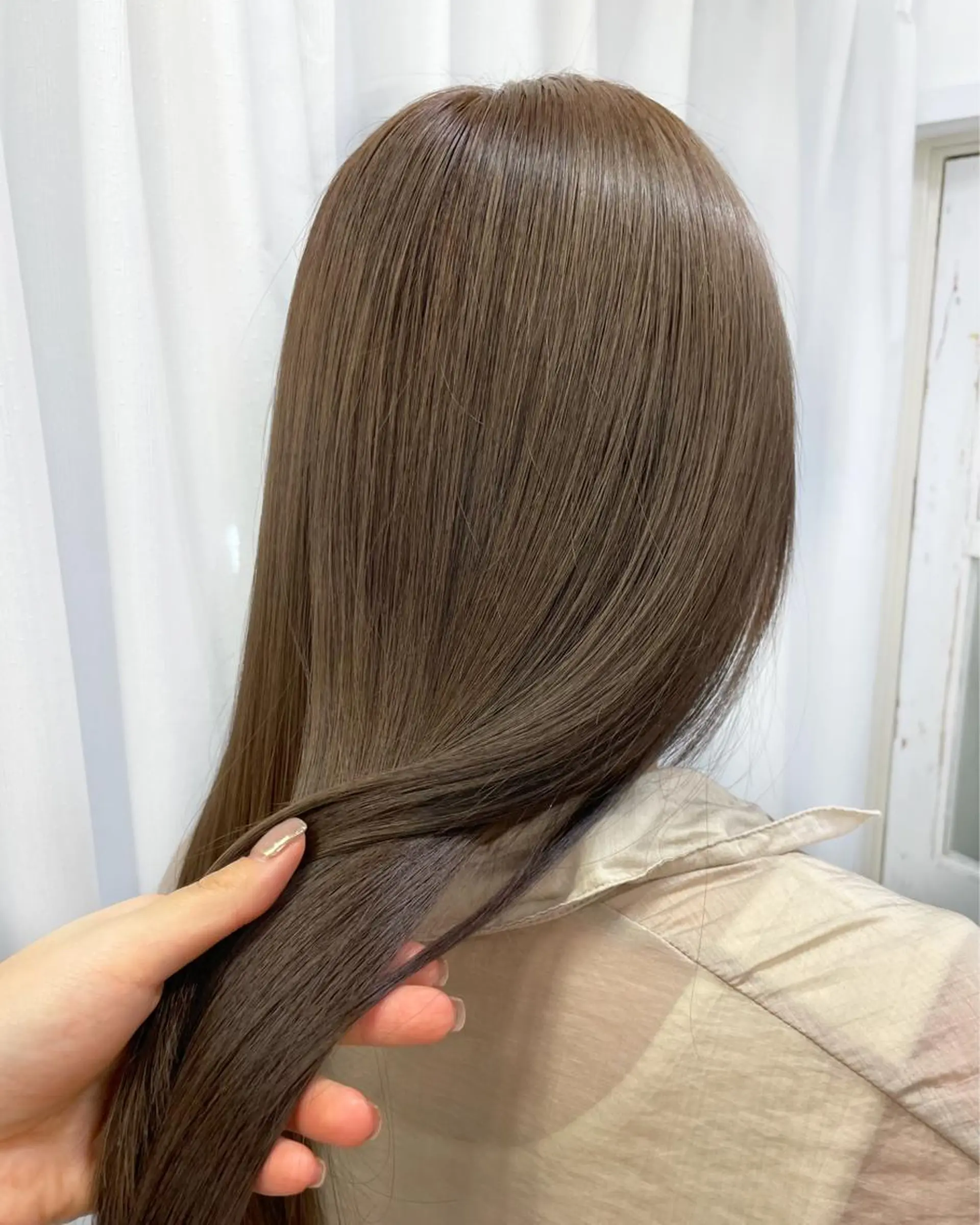 ロング カラー トリートメント 韓国ヘア🤍髪質改善 🇰🇷AKANEのヘアスタイル