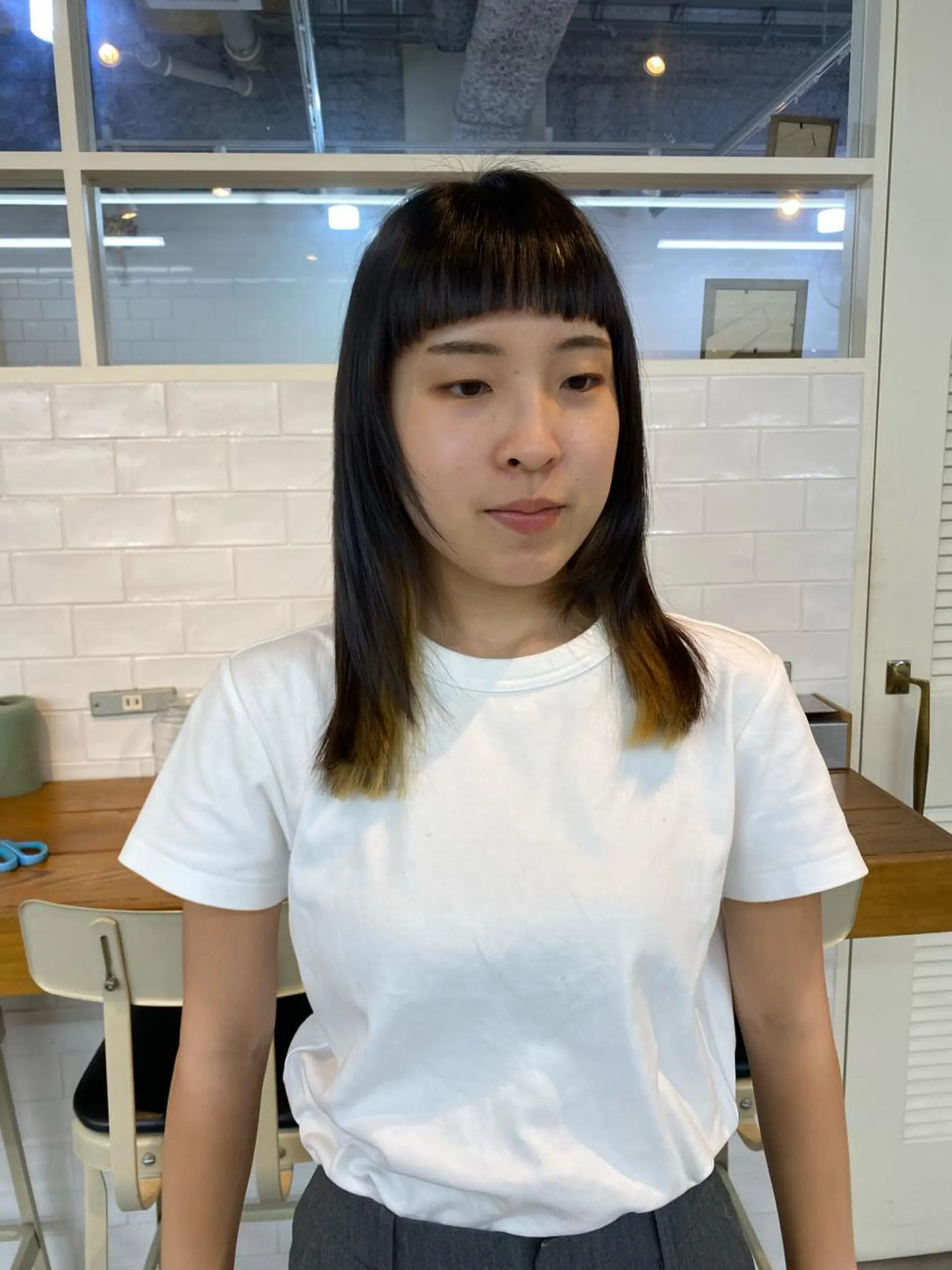 ロング カラー yumeka🩶ボブ 暖色/透け感カラーのヘアスタイル