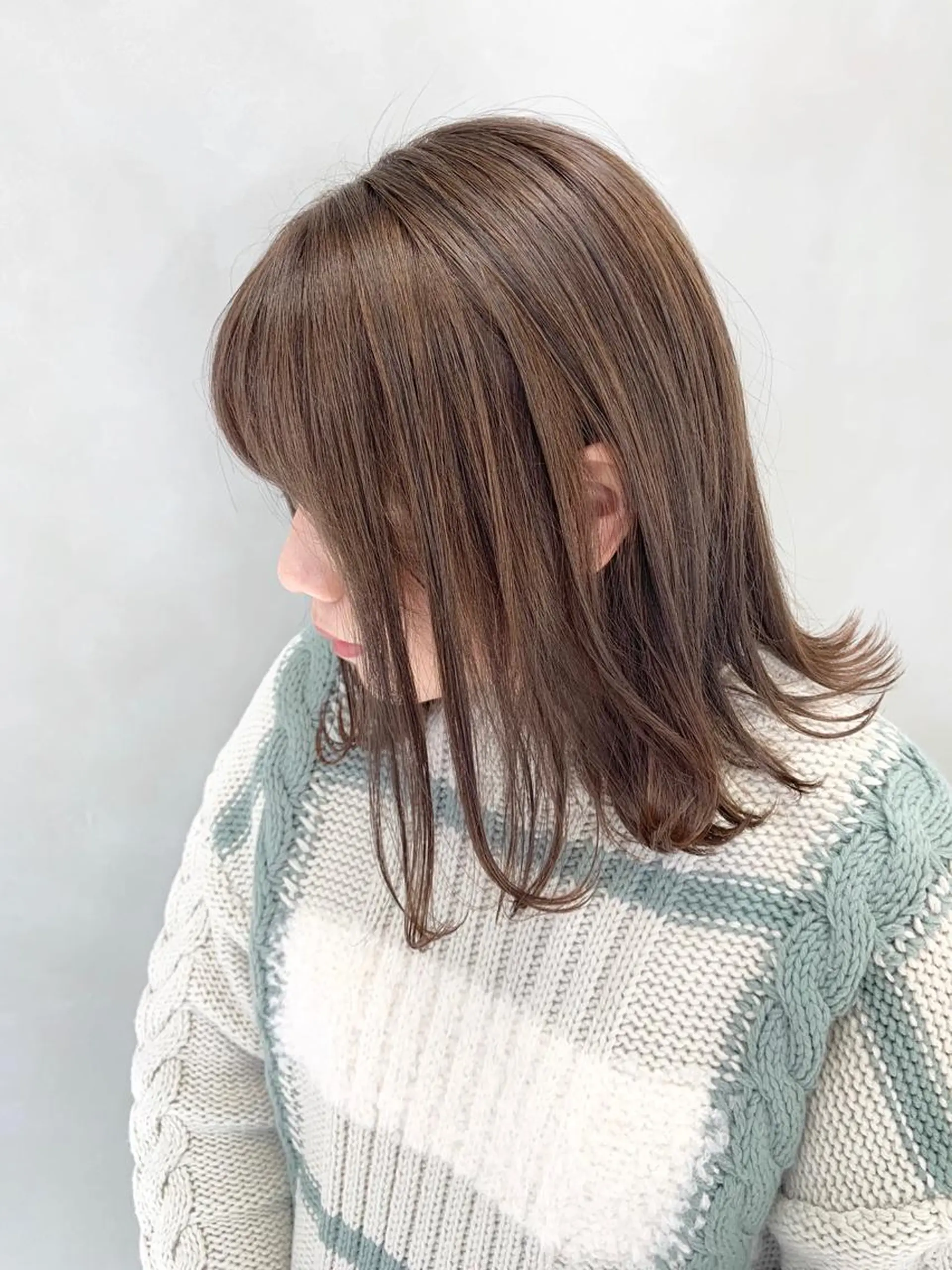 ミディアム カラー ブリーチ ブラウンカラー 透明感カラー ヘアカラー レイヤー/大人メンズ パーマ🌀 平島拓也のヘアスタイル