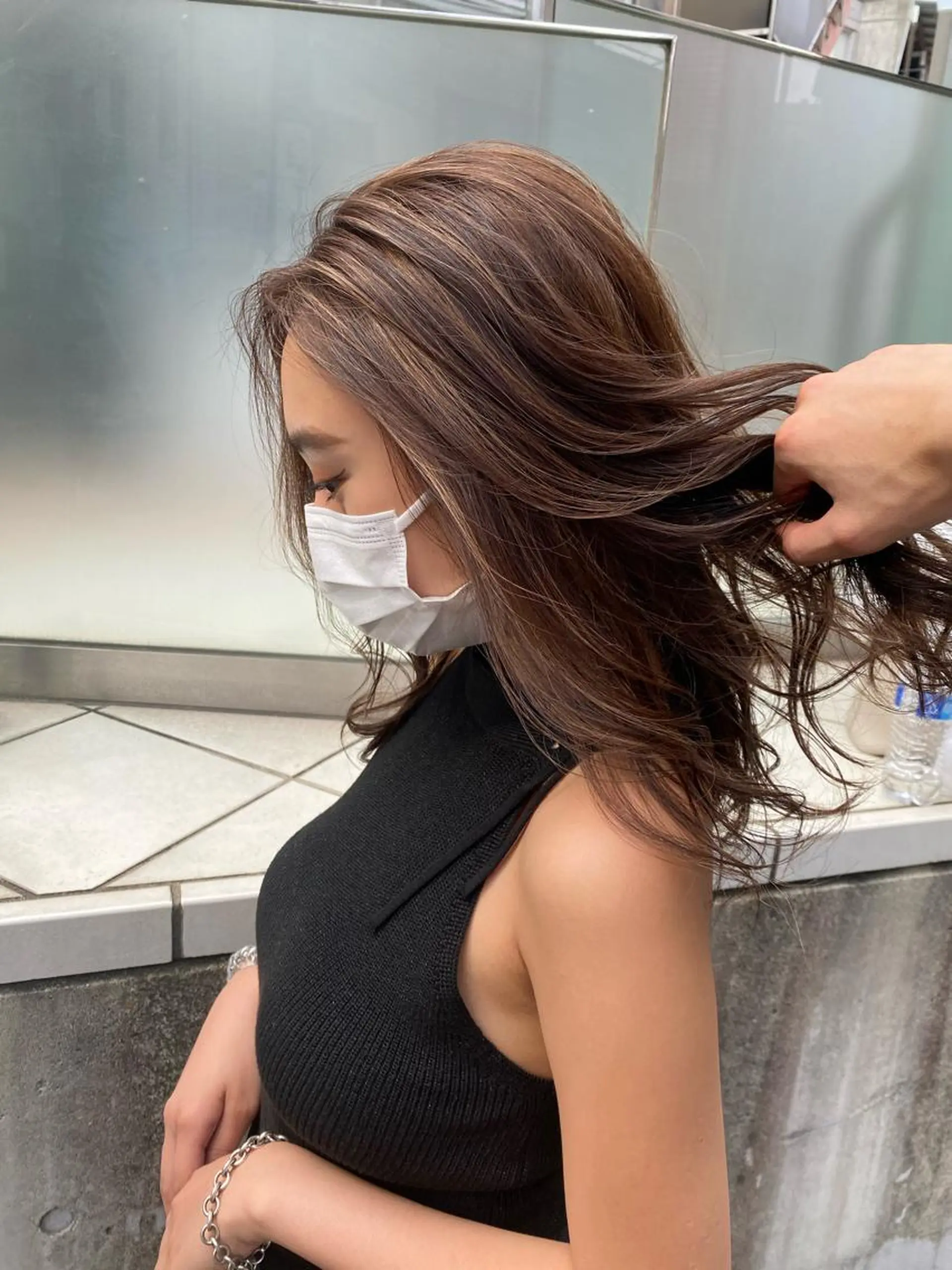 ロング カラー カット ヘアカラー トリートメント 海外デザイン🇺🇸 石渡諒太のヘアスタイル