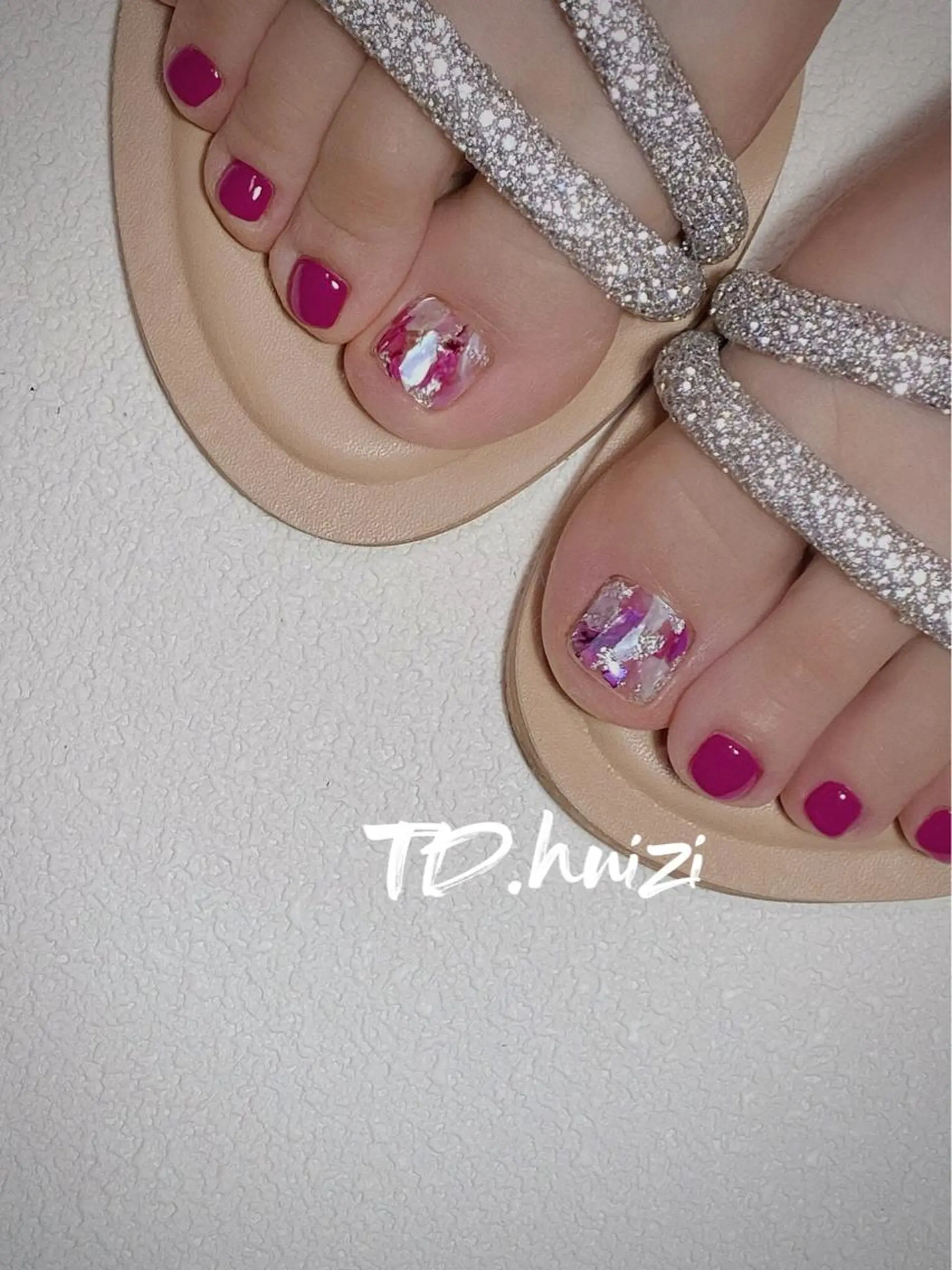 ショート めぐみのネイルサロン スタッフ練習のネイルデザイン