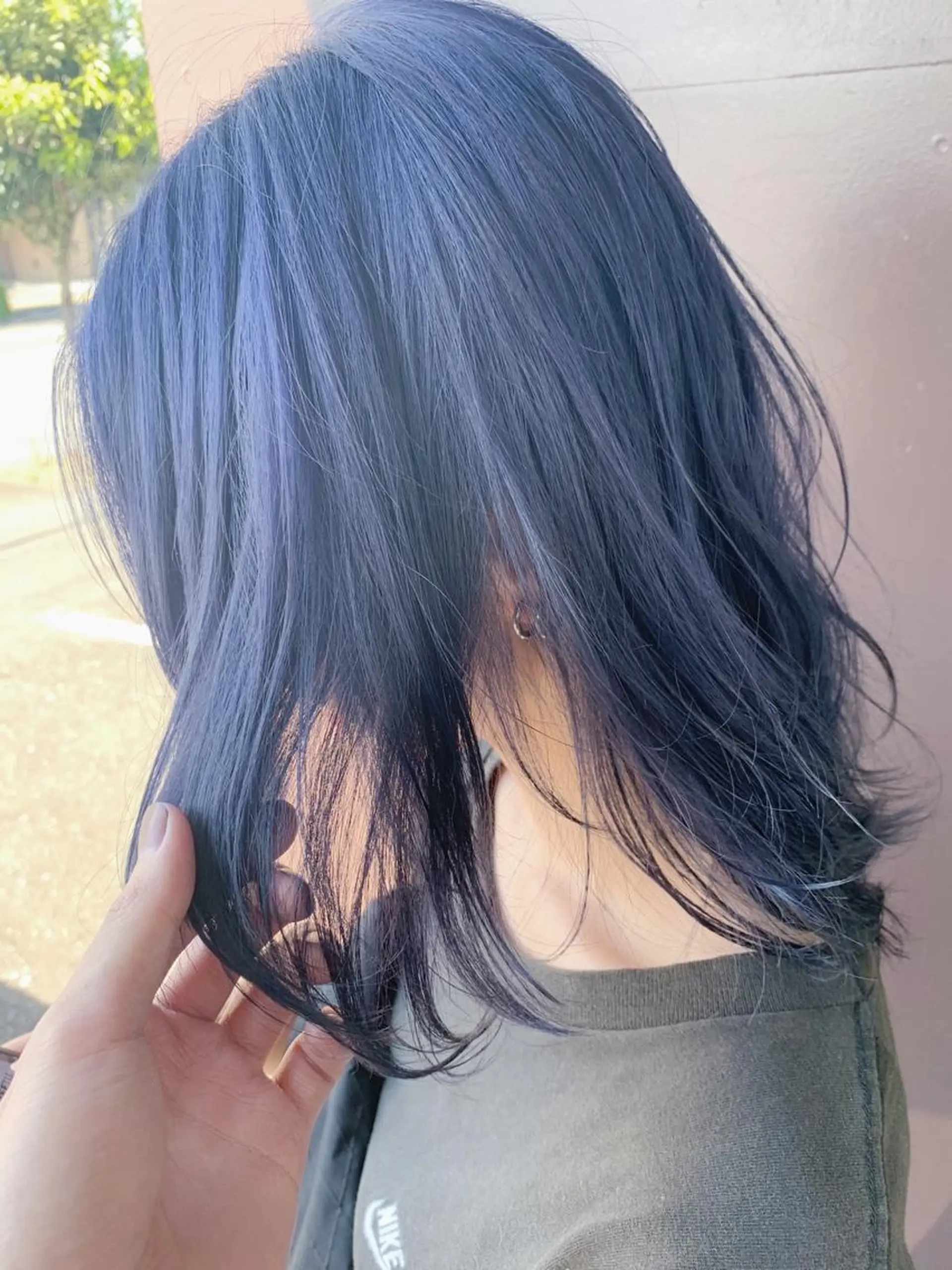 カラー ブルーカラー ネイビーカラー 失敗しないパーマ 稲葉/草薙のヘアスタイル