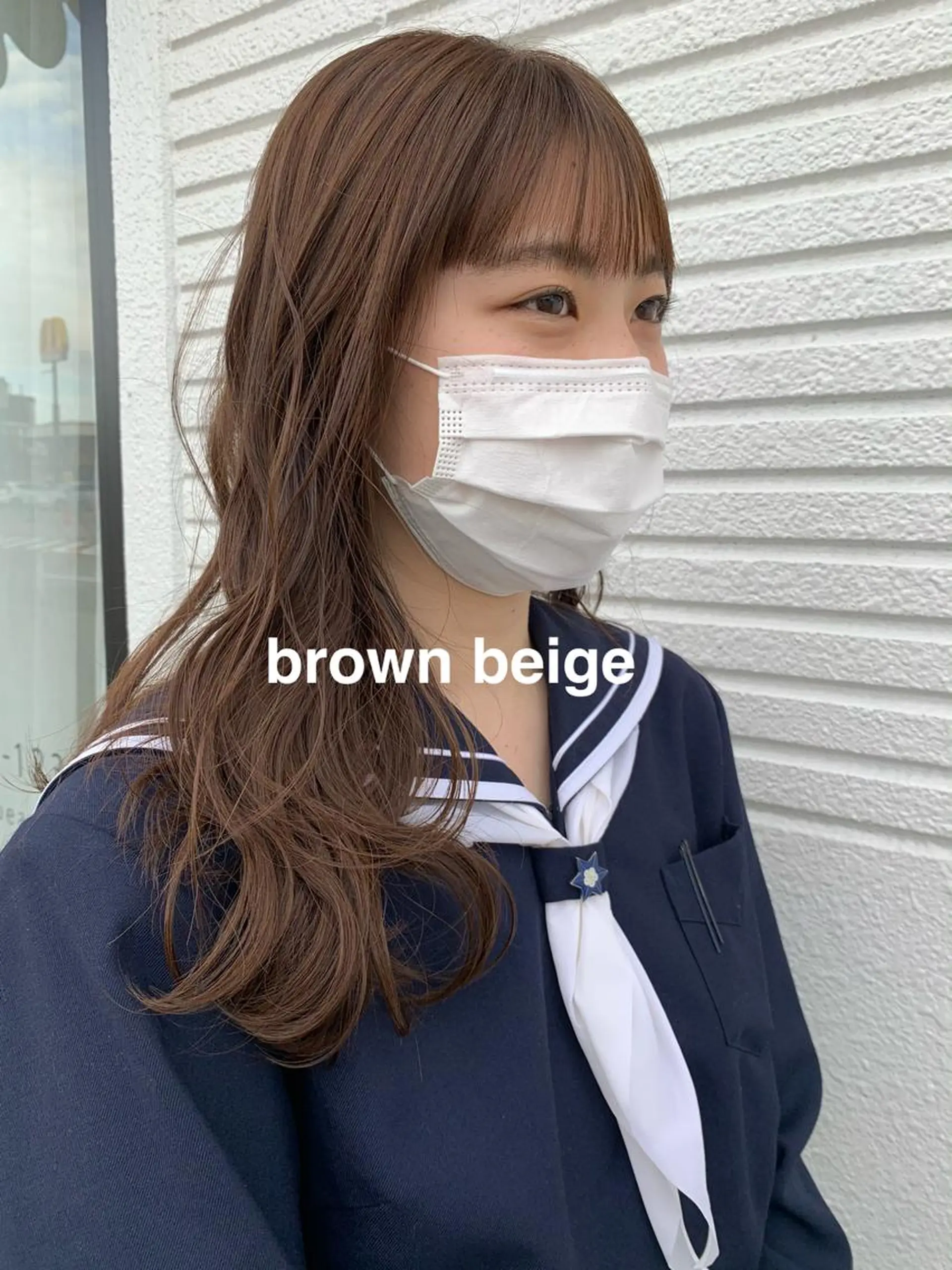 ロング カラー ベージュカラー ブリーチ ブリーチなしカラー kitagawa mayuのヘアスタイル