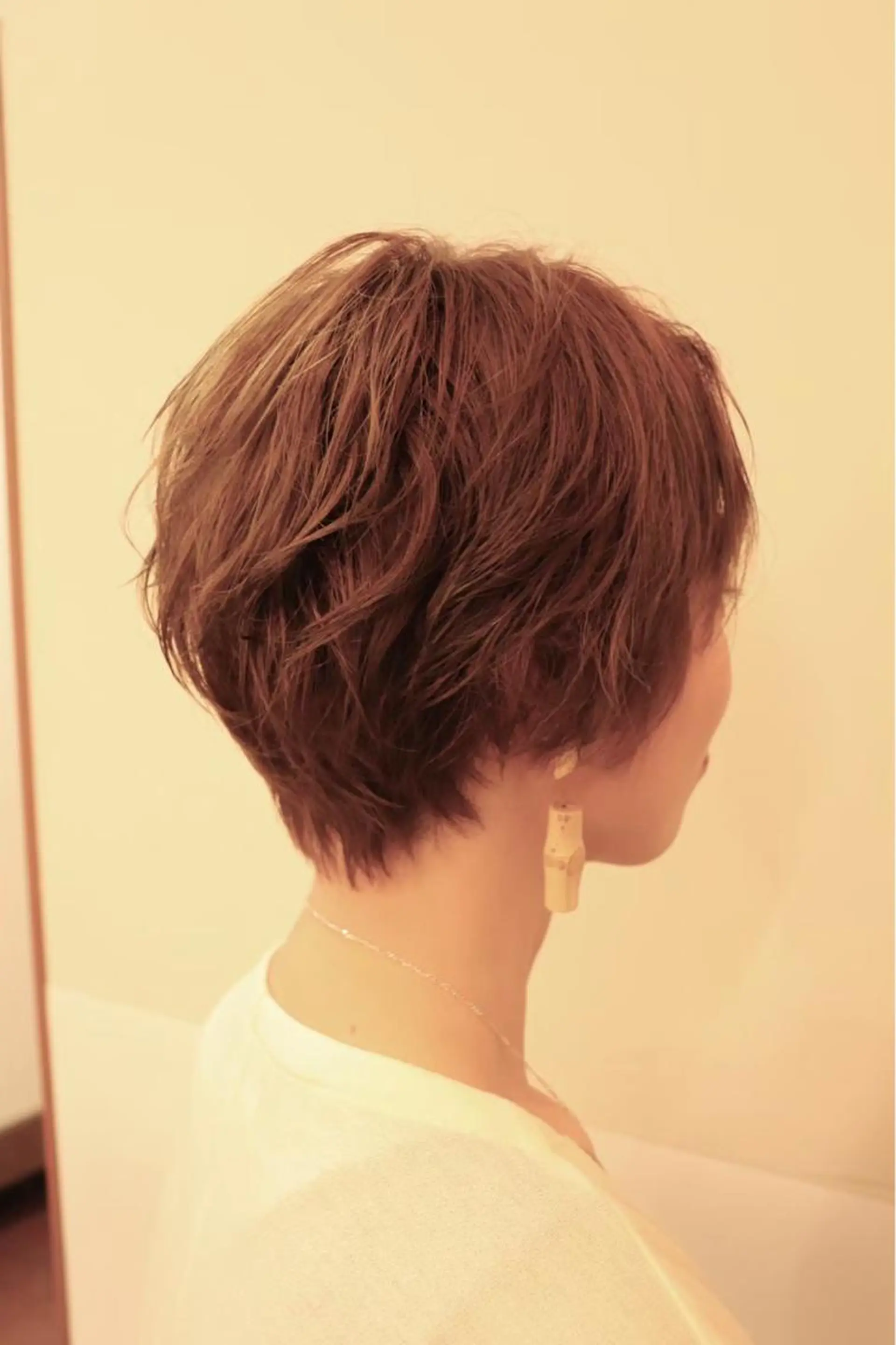 ショート カラー パーマ 小川 美香のヘアスタイル