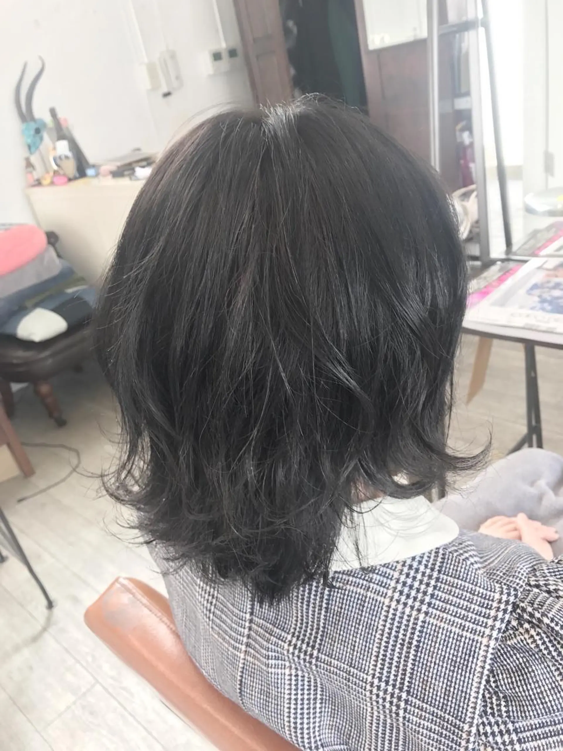 カラー ブリーチ ブルーカラー ブルージュ ブリーチなしカラー カット ヘアカラー トリートメント ヘッドスパ グレージュ/髪質改善 Yamato.hのヘアスタイル