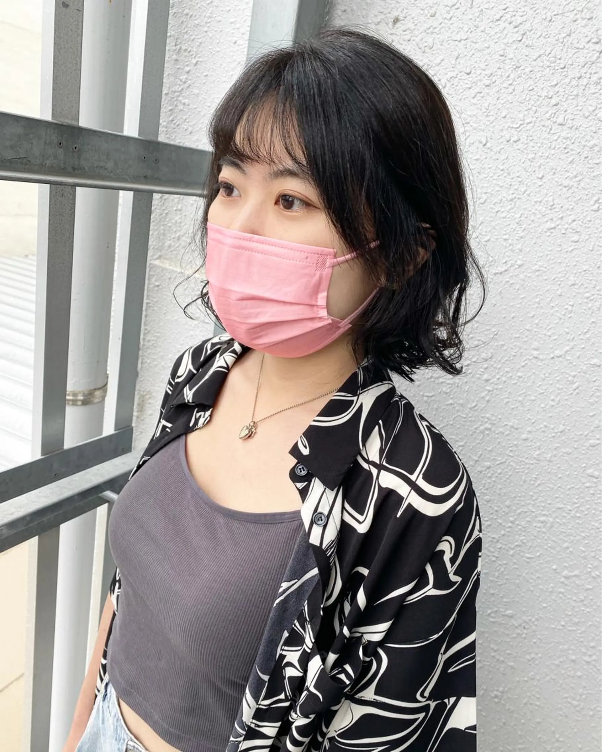 ミディアム カラー パーマ カット パーマ トリートメント 後藤紗英/髪質改善 /オリーブベージュのヘアスタイル