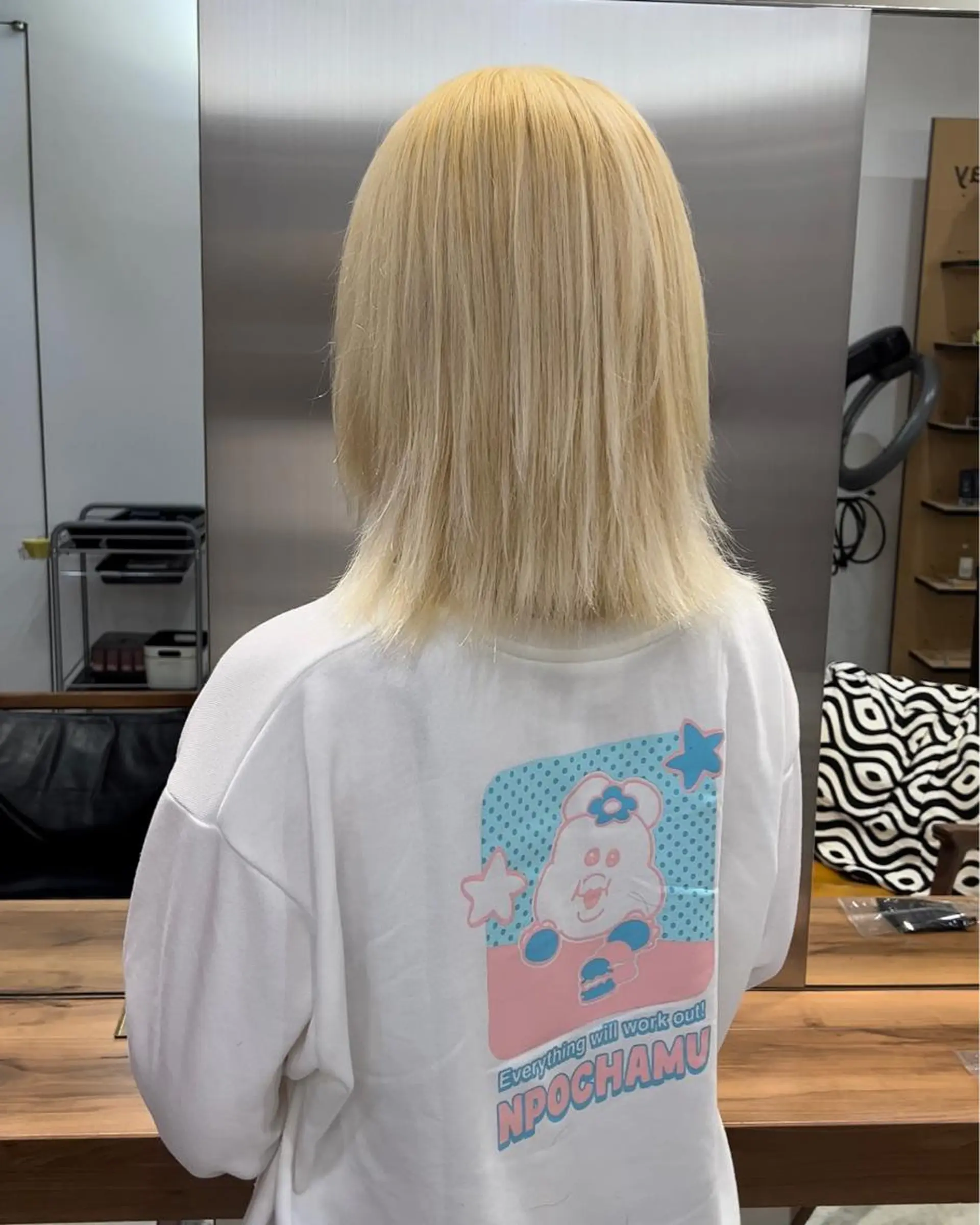 ミディアム カラー ハイトーン /レイヤー/ふみやのヘアスタイル