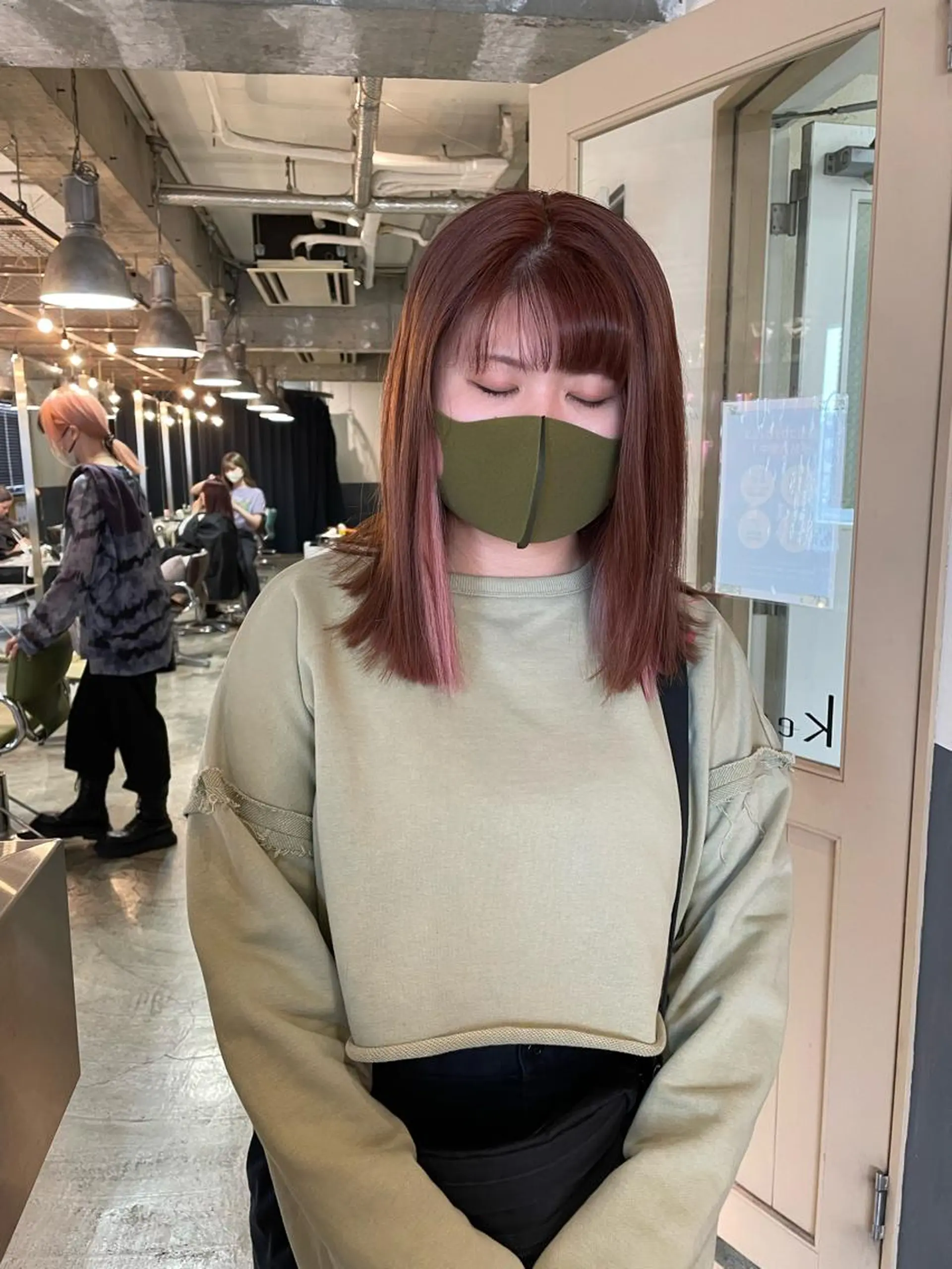 セミロング カラー 海外レイヤー /NAGISAのヘアスタイル