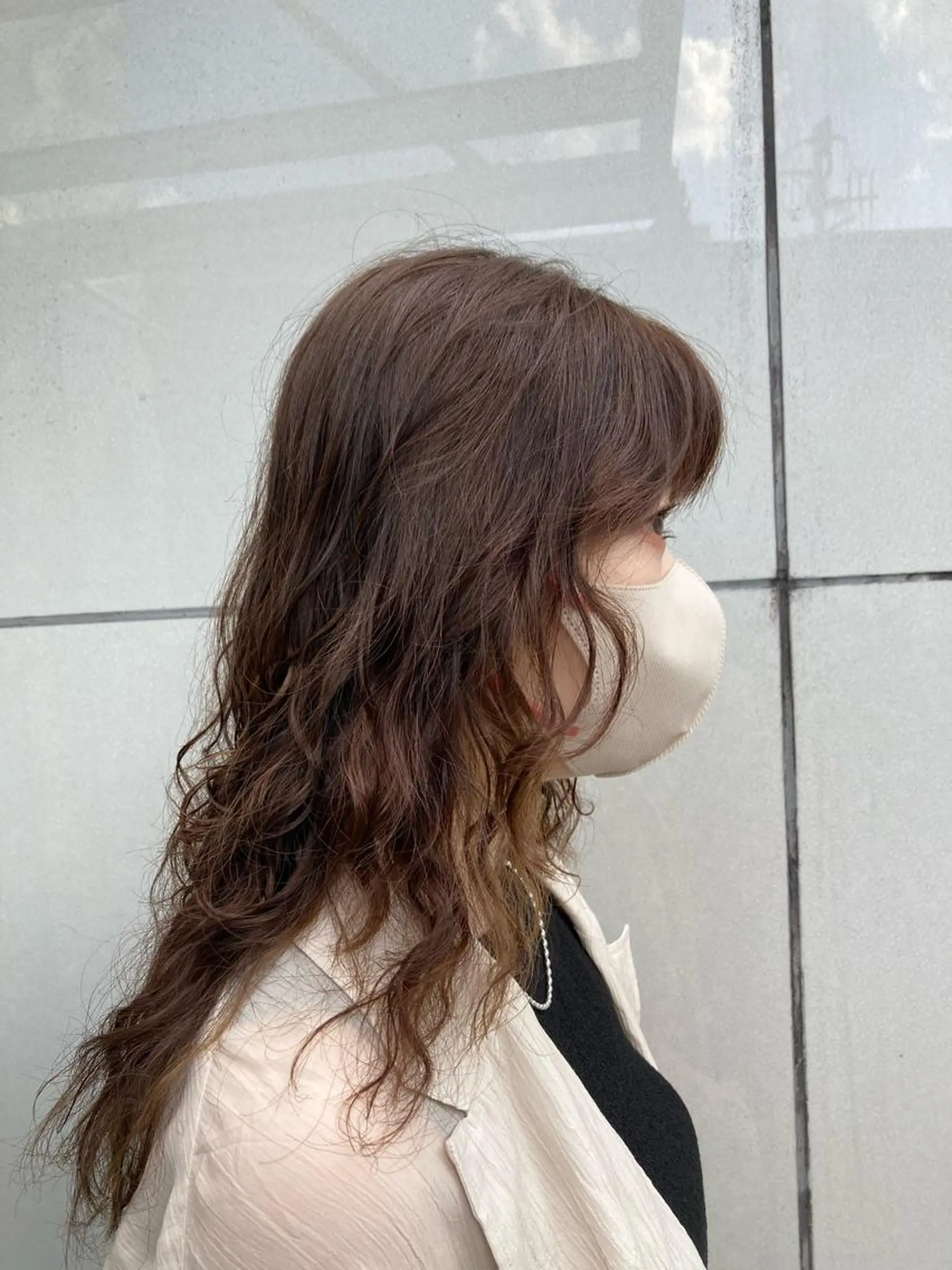 ロング カット パーマ トリートメント 寺田 ゆりのヘアスタイル