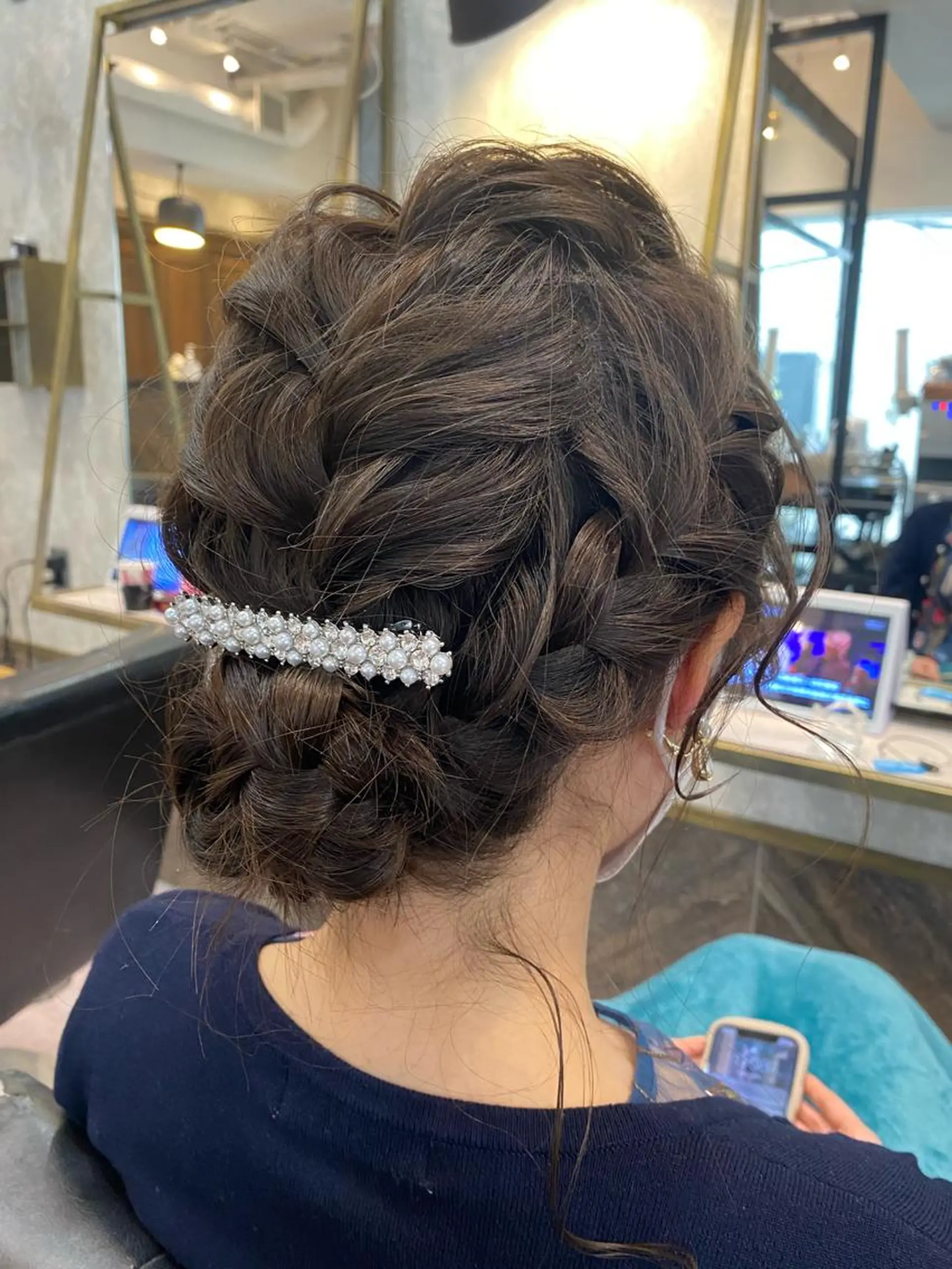 ミディアム ヘアアレンジ 結婚式・ブライダル 艶カラー吉祥寺🌸 KAZUEのヘアスタイル