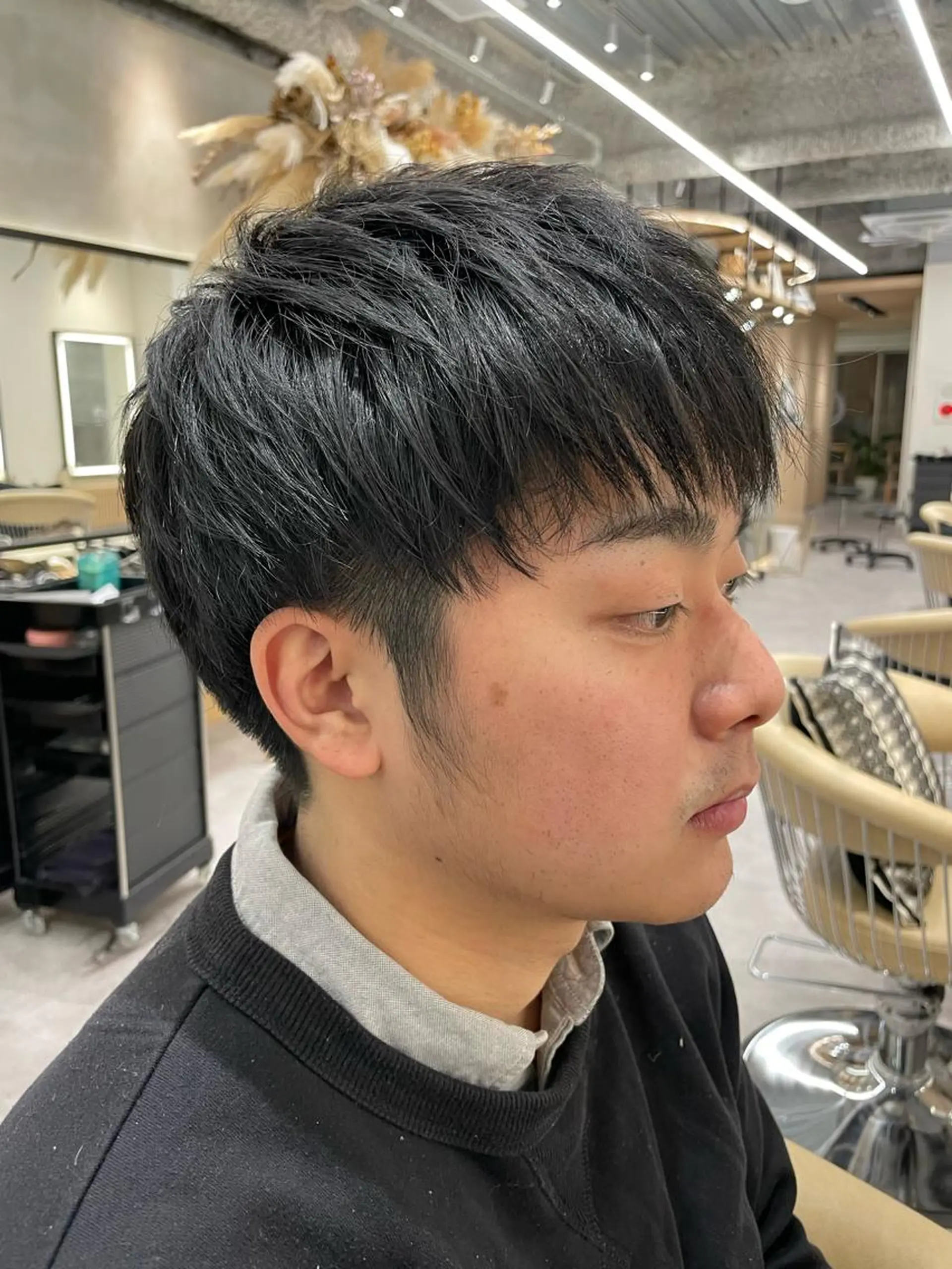 パーマ メンズ レイヤー縮毛矯正 ささきすずね💗のヘアスタイル