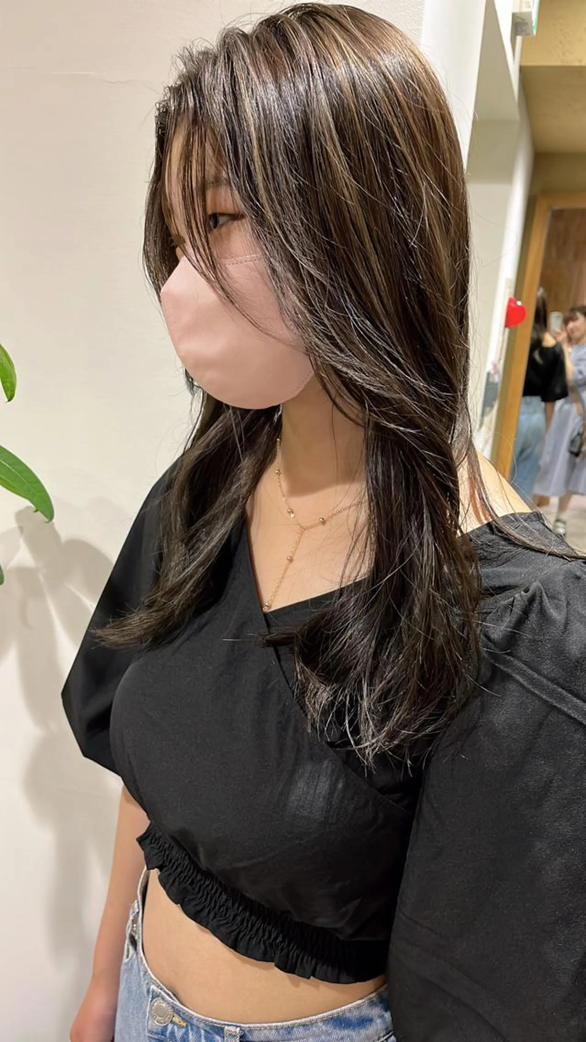 セミロング ハイライト ヘアカラー 梅田美容室/カット /Maoのヘアスタイル
