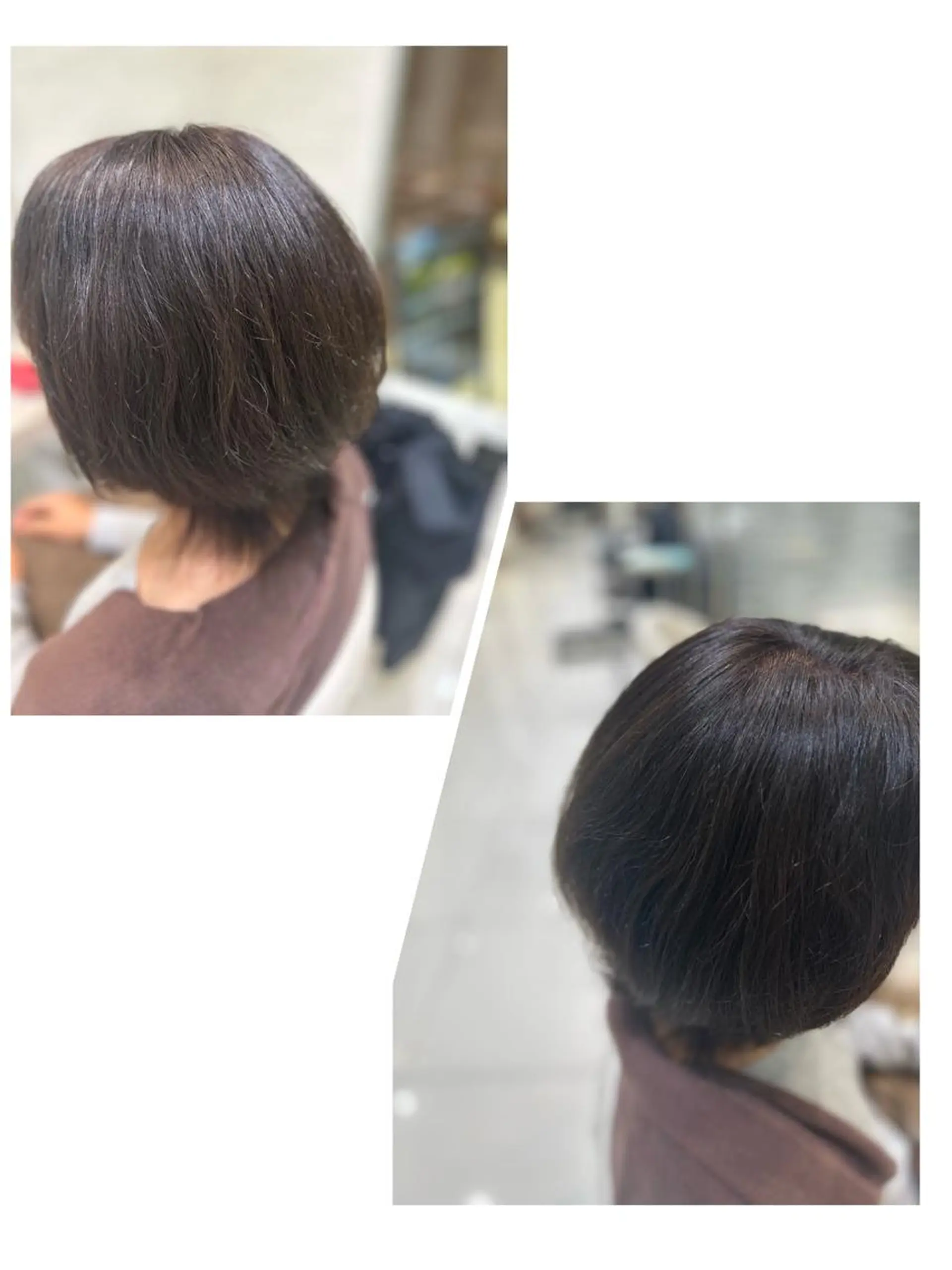 ミディアム カラー ウルフカット 縮毛矯正&髪質改善 西野のヘアスタイル