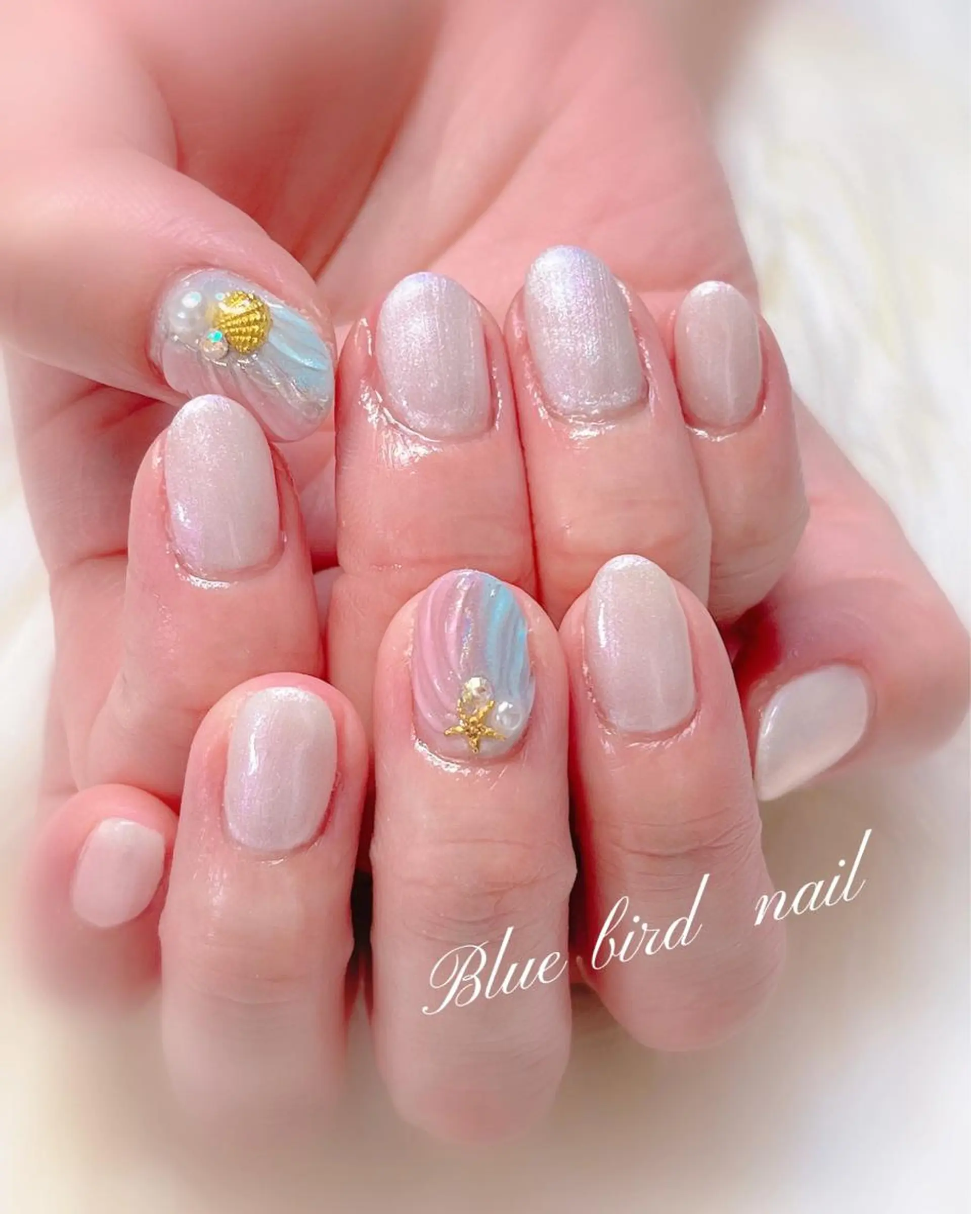 ネイル Blue bird  nailのネイルデザイン