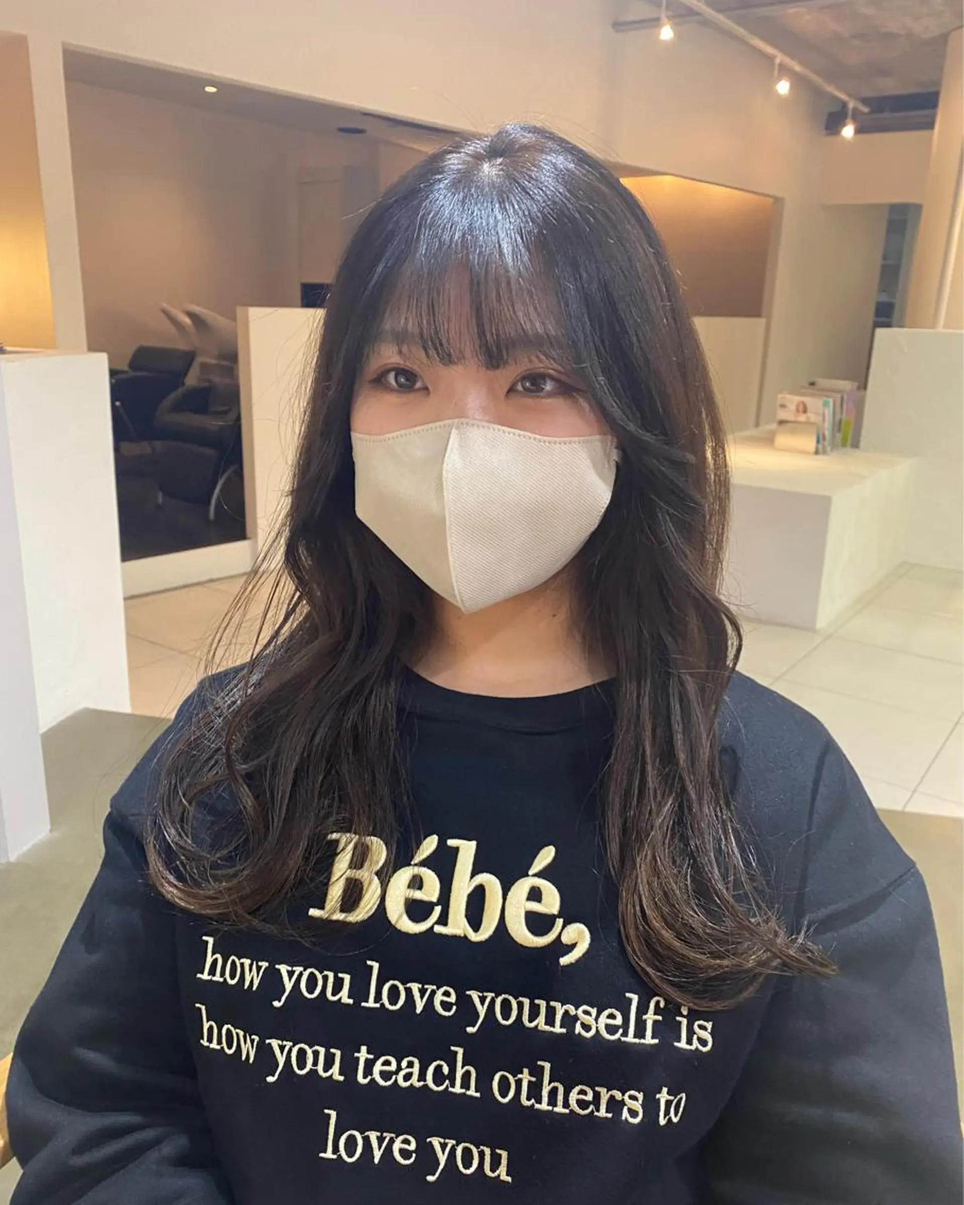 ロング 顔まわりレイヤー レイヤーカット I nagiのヘアスタイル