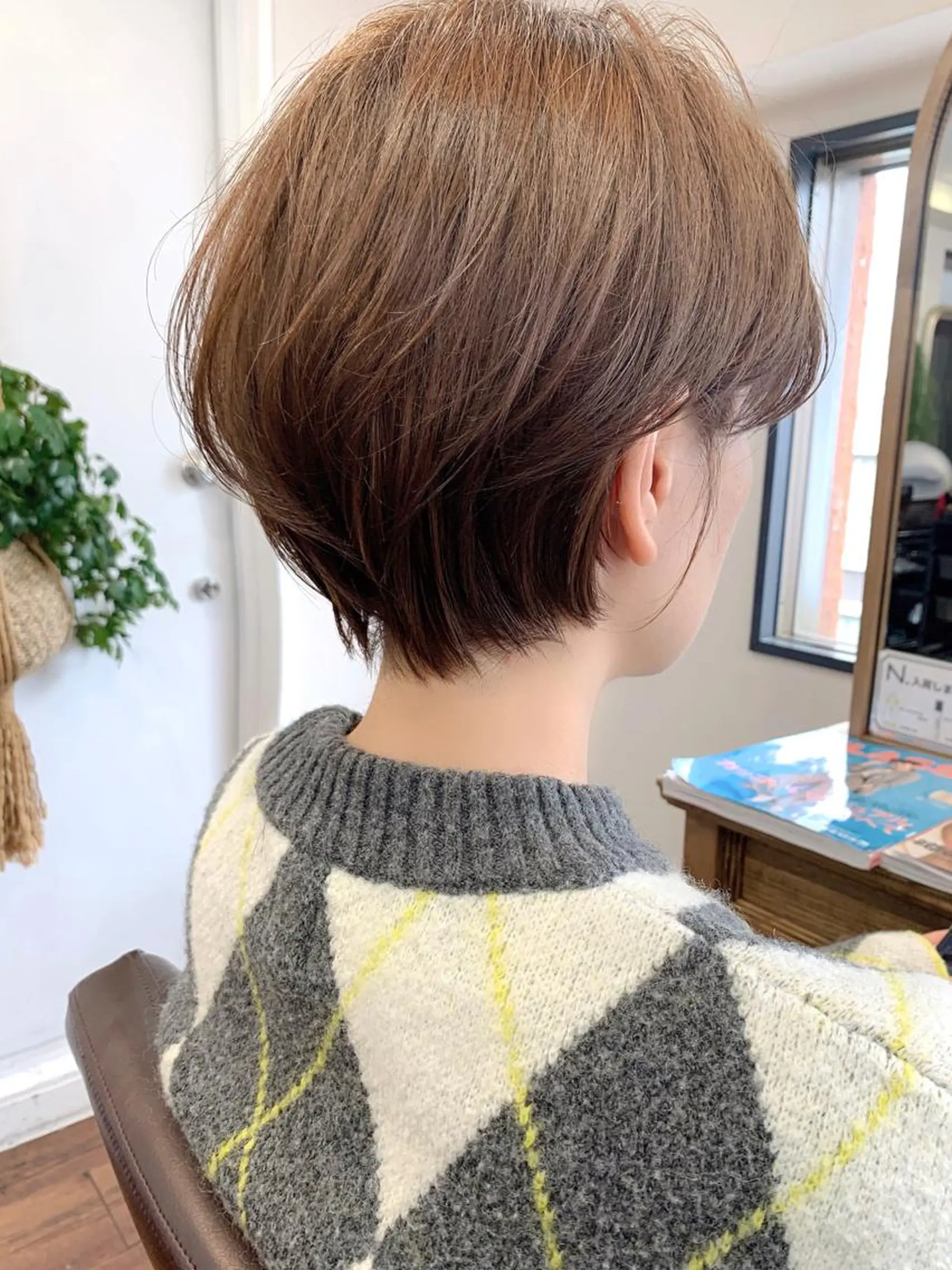 ショート 縮毛矯正/ショート/ レイヤー/畑中正敏のヘアスタイル