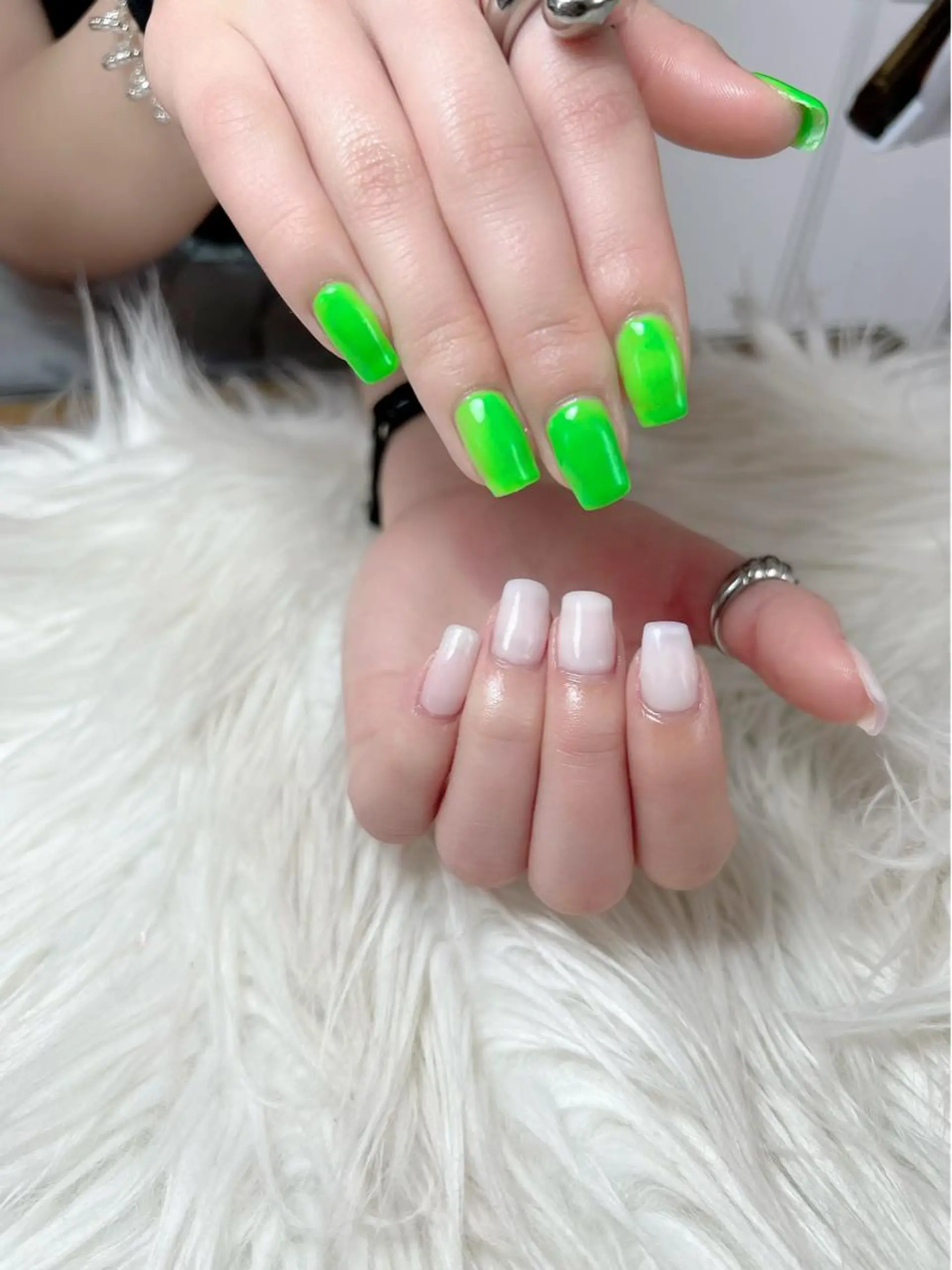 ネイル ジェルネイル ワンカラーネイル スクエアネイル ハンドネイル シェヌネイル JURAのネイルデザイン