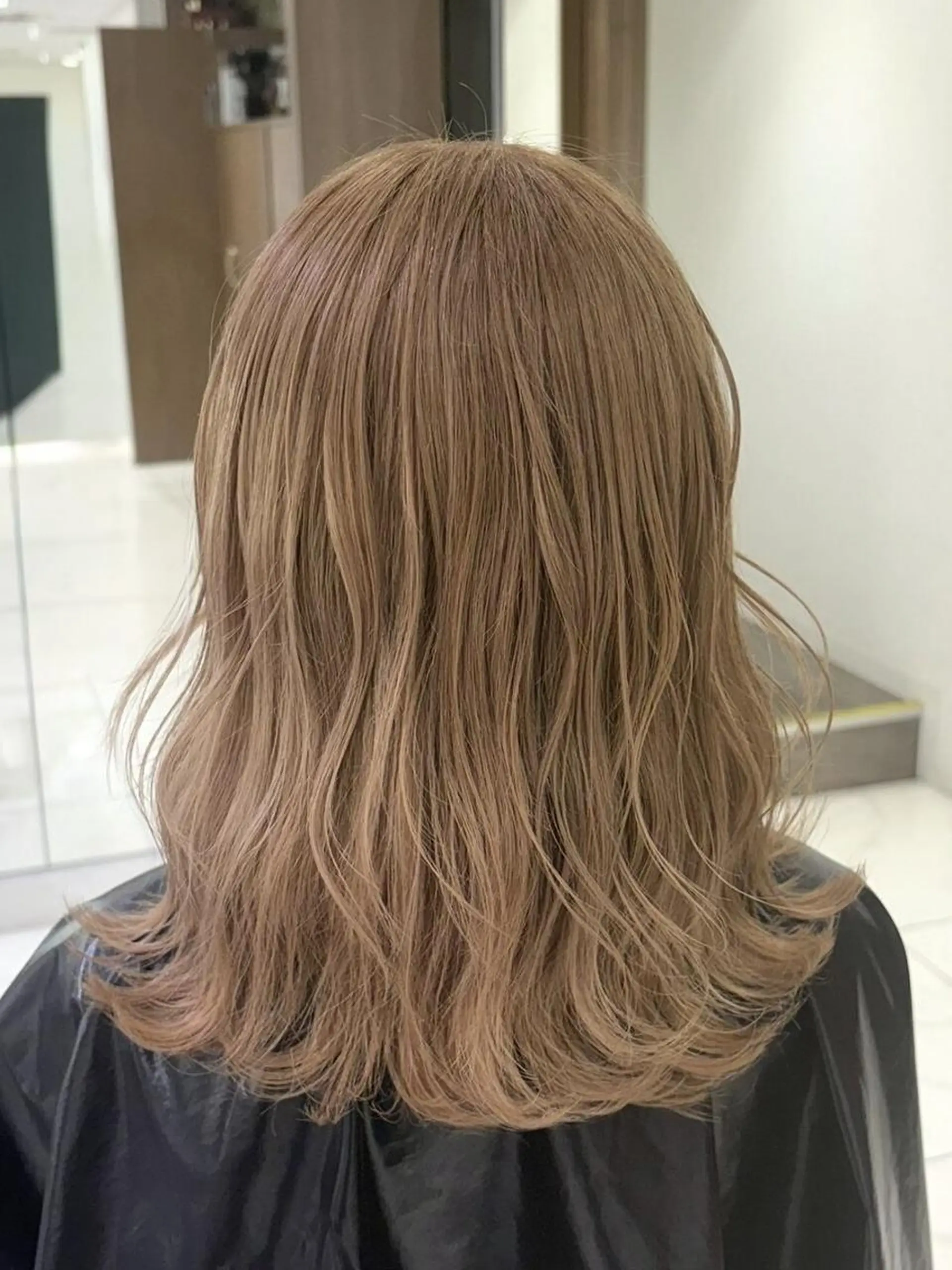 ミディアム カラー ダブルカラー ヘアカラー ＡＳＨ大宮/ブリーチ 髪質改善/カラーのヘアスタイル