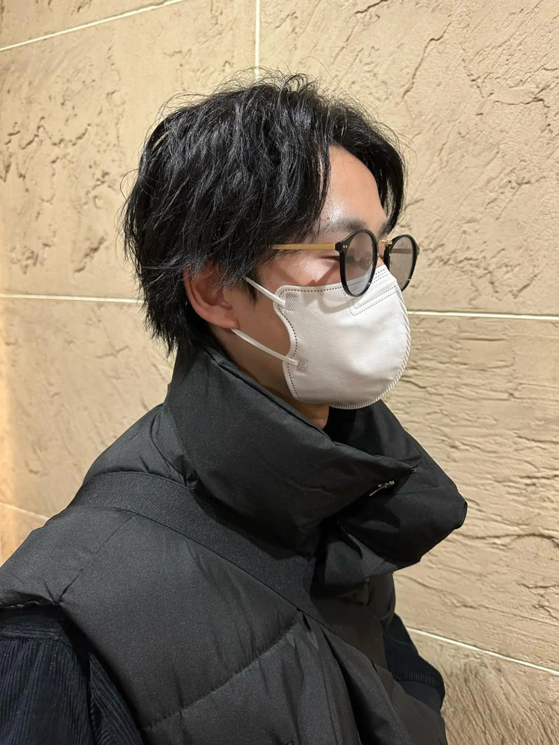 ショート カラー ヘアアレンジ メンズ メンズ就活ヘア 黒髪 ブルーカラー ブルーブラック 溜一太／似合わせ/ メンズカットのヘアスタイル