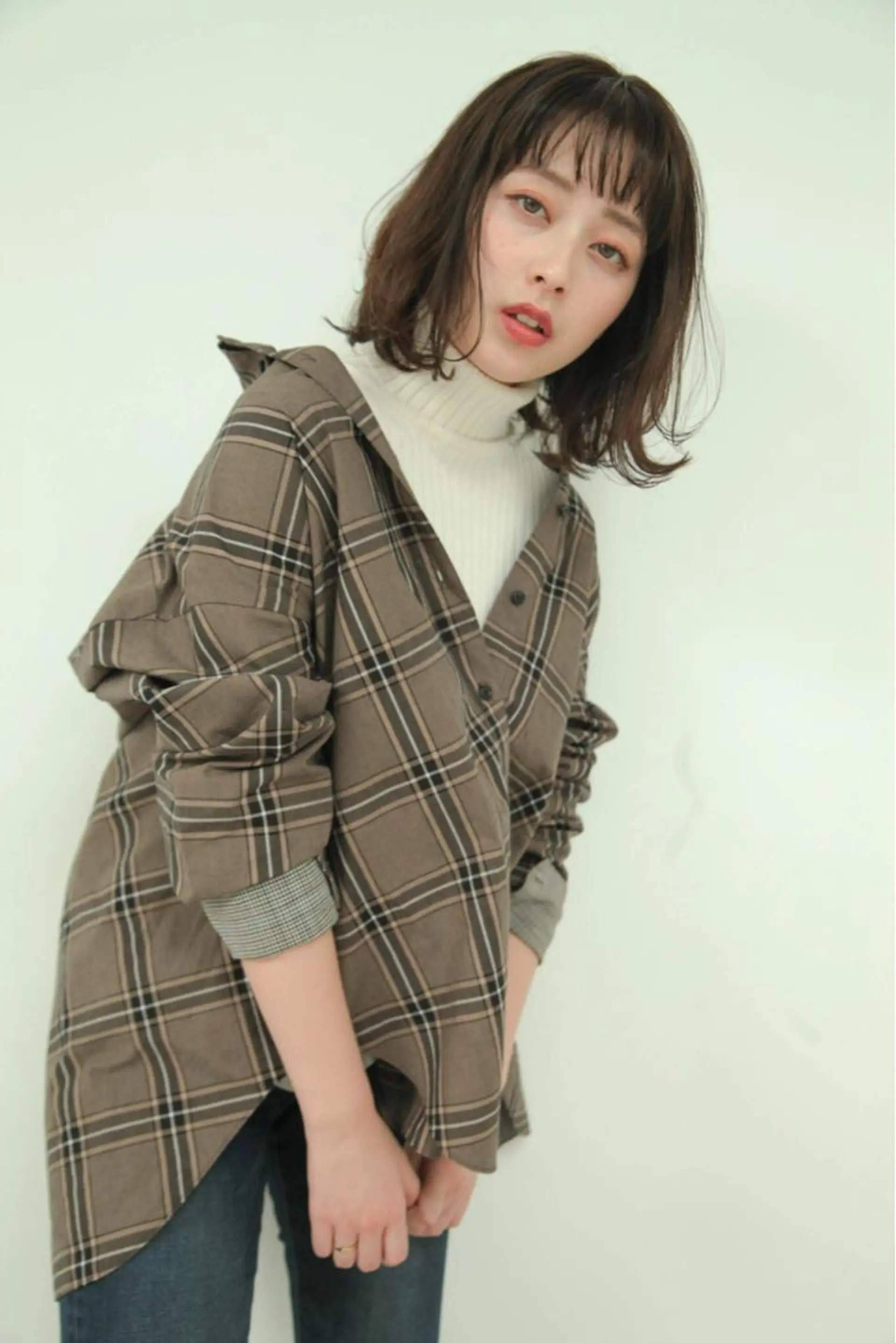 ミディアム カラー パーマ ヘアアレンジ メンズ キッズ ネイル マツエク・マツパ ヘアカラー トリートメント EnBlesS西宮 マンツーマン神道有基のヘアスタイル